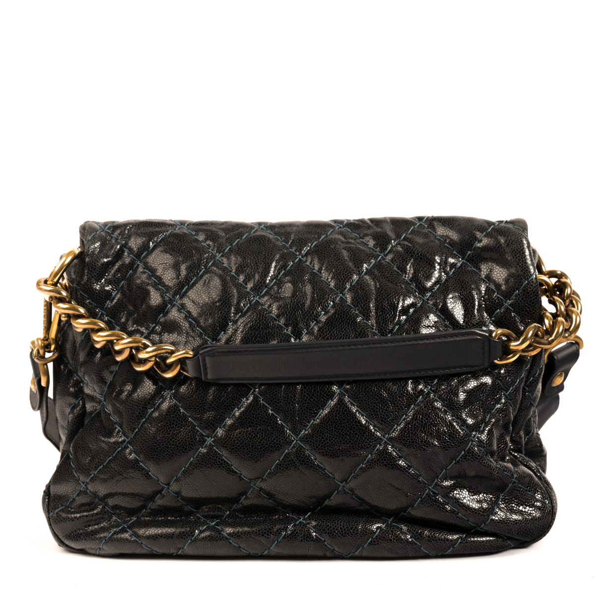 【CHANEL】Chanel flap bag (navy )★シャネル【ランク:A】 Chanel Navy Lambskin Crossing Times Flap Bag - Luxe Du Jour