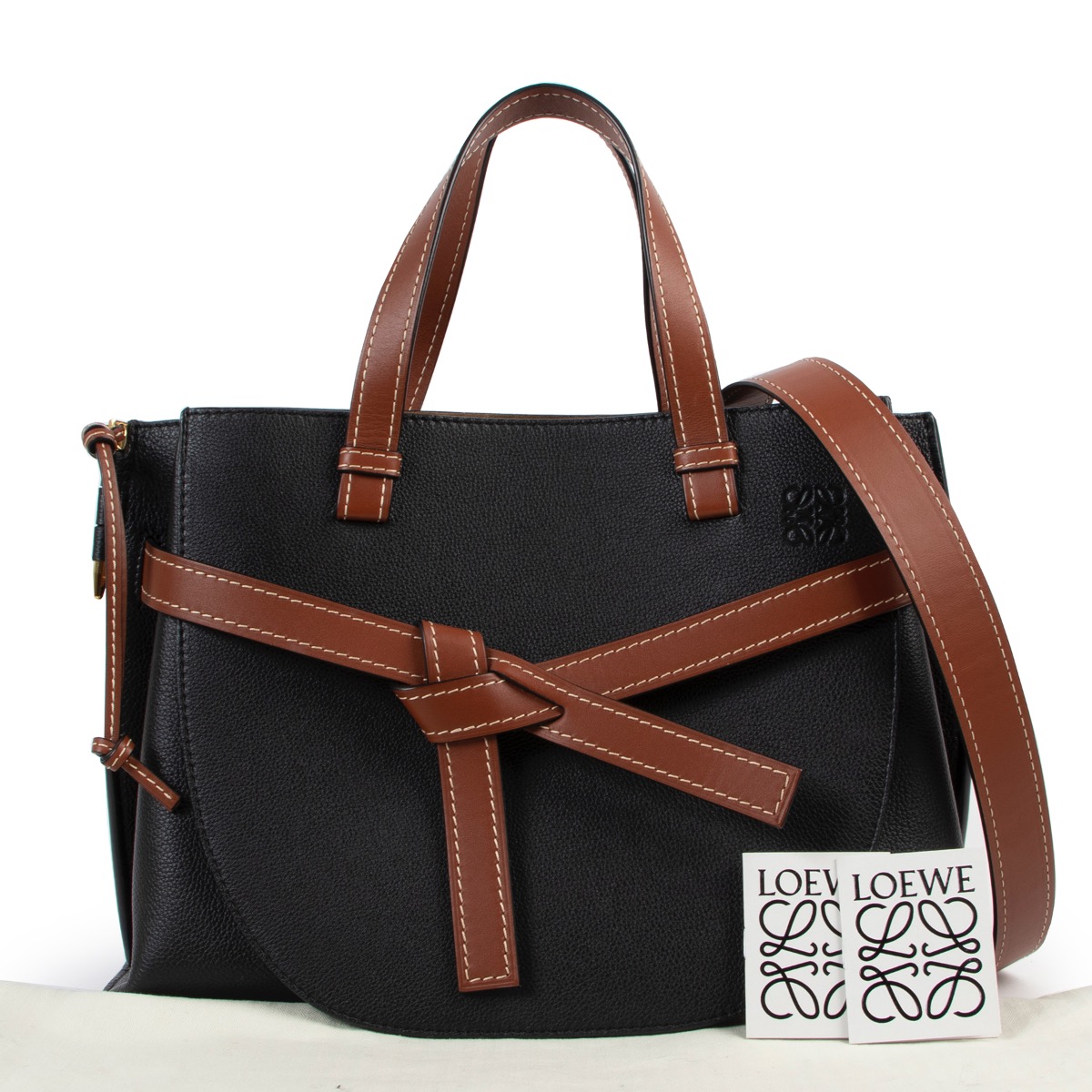 loewe_black_and_brown_leather_