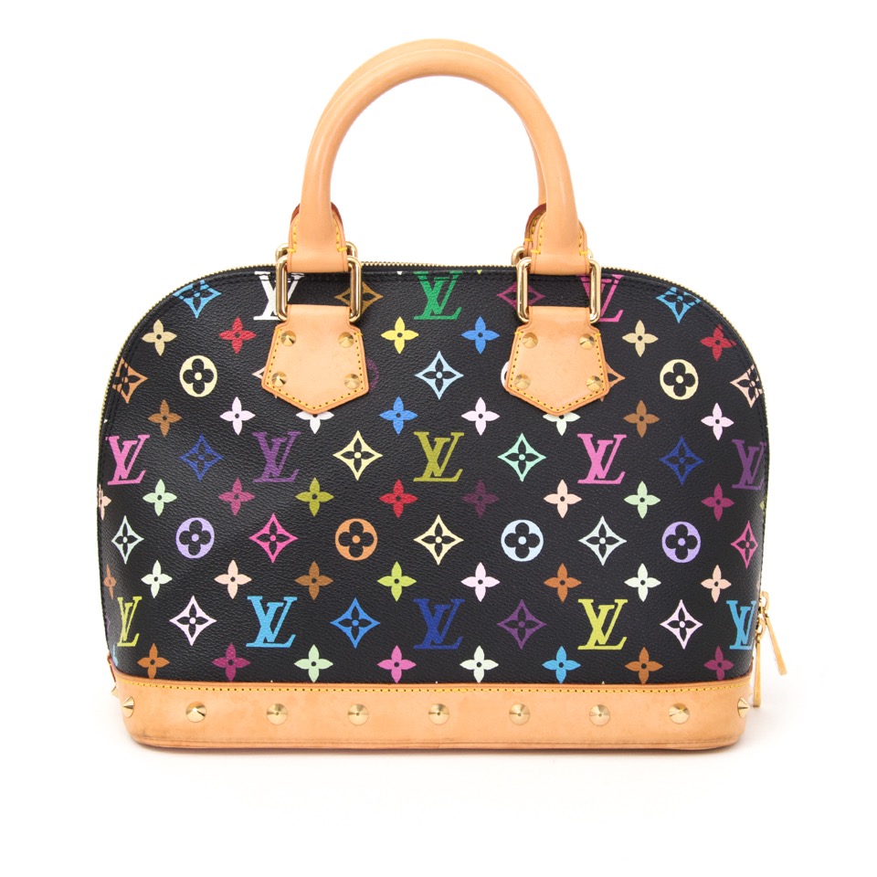 【希少】 LOUIS VUITTON Multicolore Monogram Alma PM バッグ Louis Vuitton Murakami Multicolore Alma PM ○ Labellov