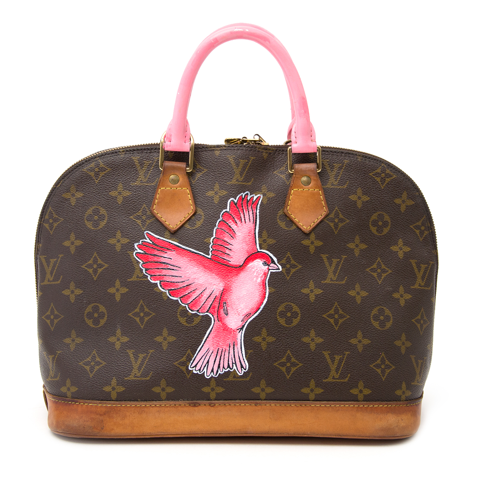 Hand Painted Louis Vuitton Handbag