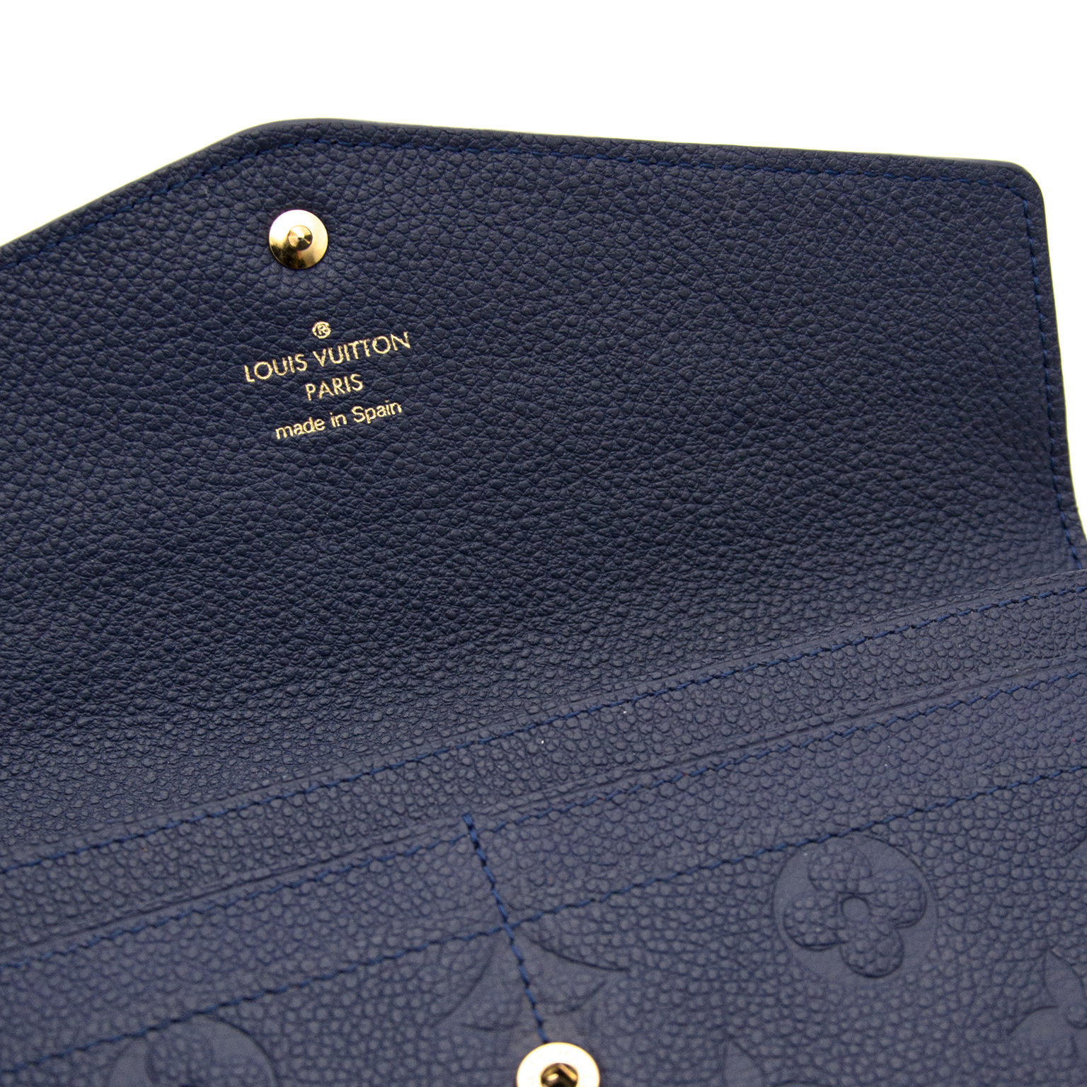 Louis Vuitton White Monogram Empreinte Leather Curieuse Wallet - Yoogi's  Closet