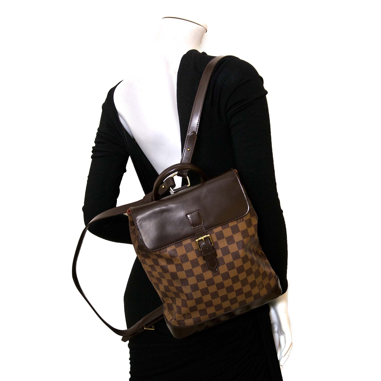 Louis Vuitton Damier Ebene Soho Backpack ○ Labellov ○ Buy