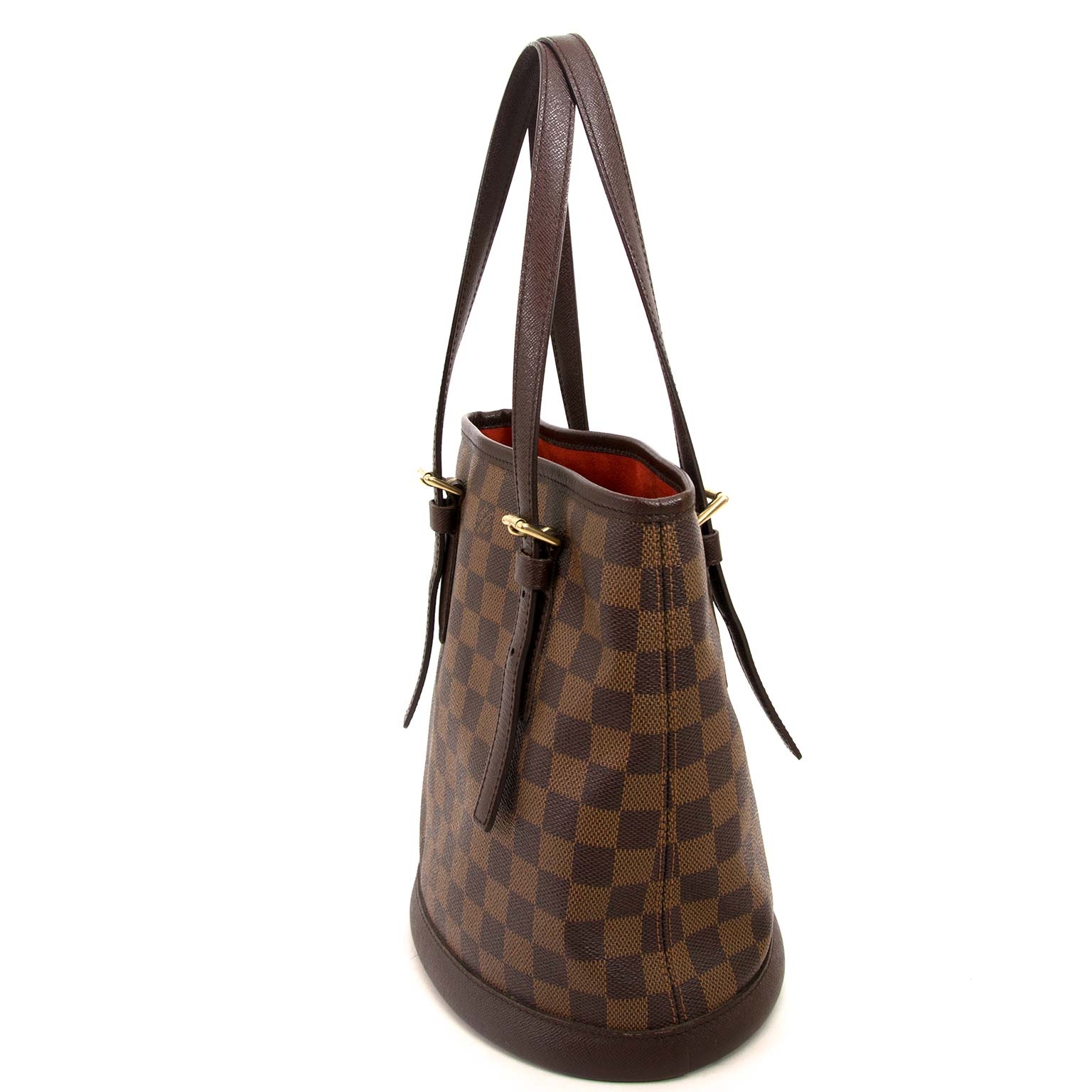 Louis Vuitton Damier Ebene Marais Bucket Bag with Pouch Brown ref.780090 -  Joli Closet