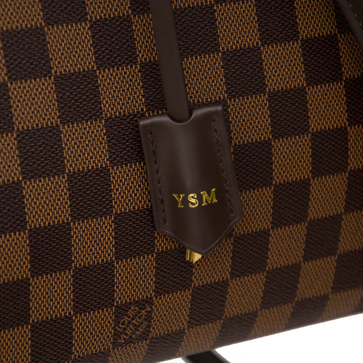 Louis Vuitton Brown Damier Ebene Rivoli MM Leather Cloth Pony-style  calfskin ref.920175 - Joli Closet