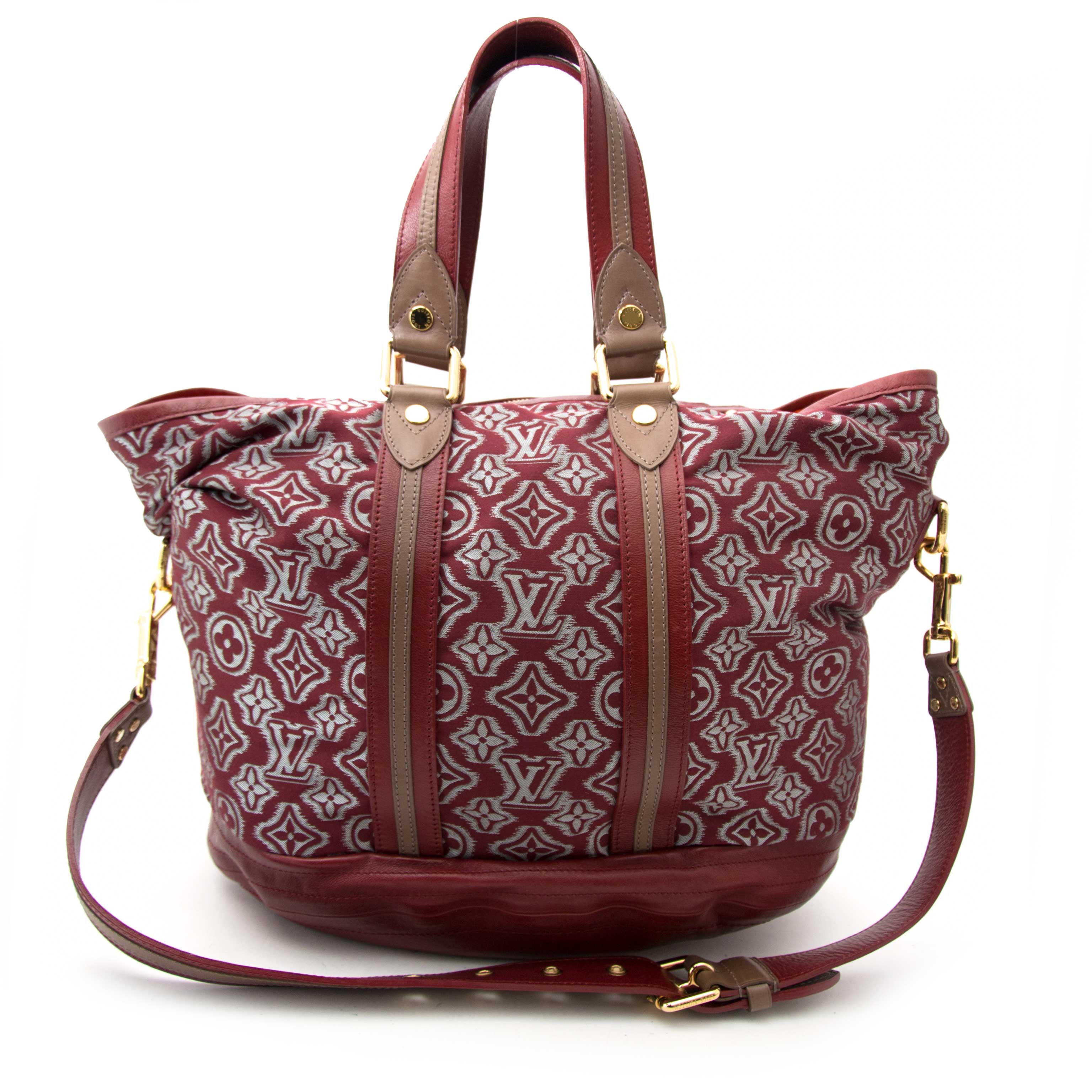 Louis Vuitton Limited Edition Bordeaux Jacquard Monogram Fabric