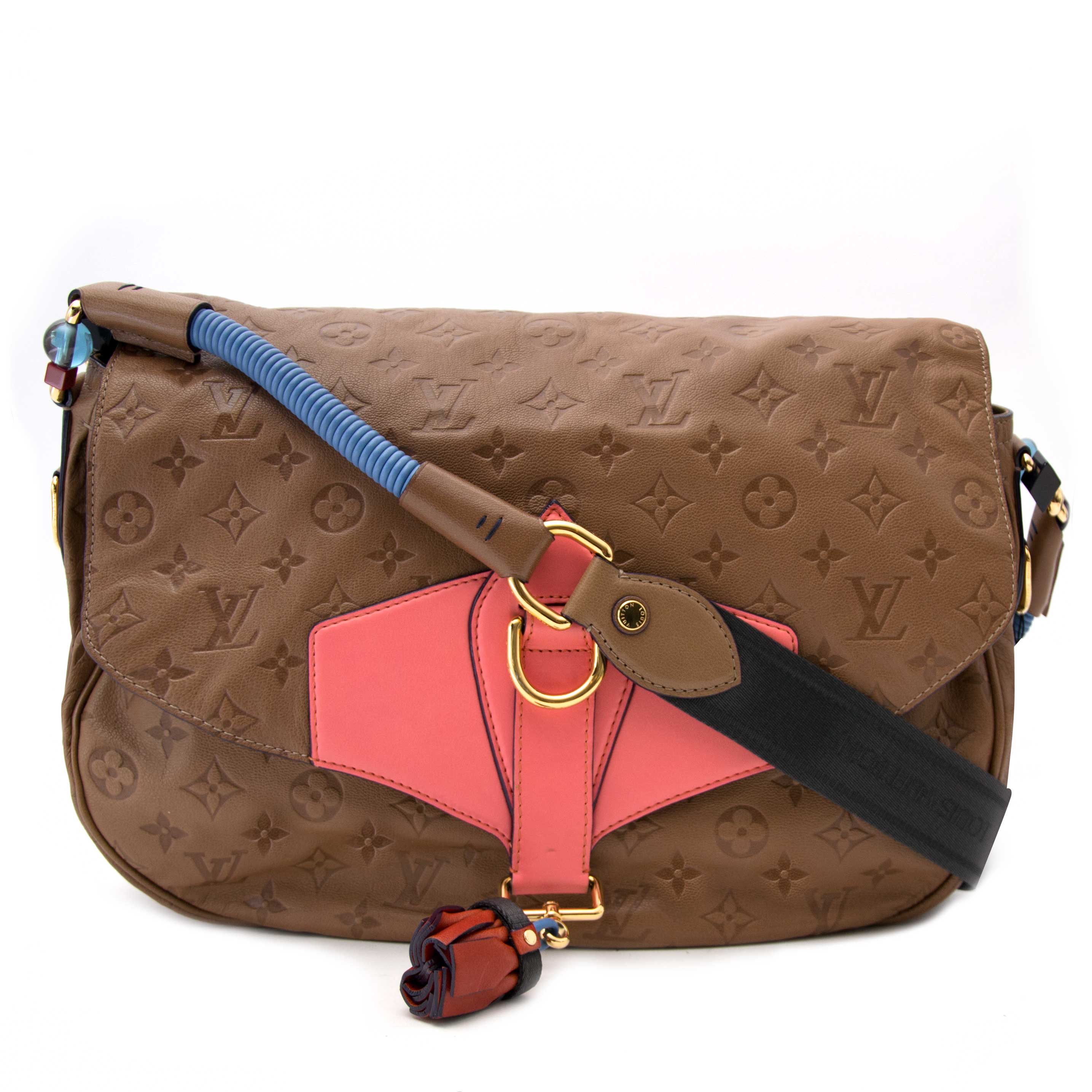 Louis Vuitton Pink Empreinte Leather Adjustable Shoulder Strap ref