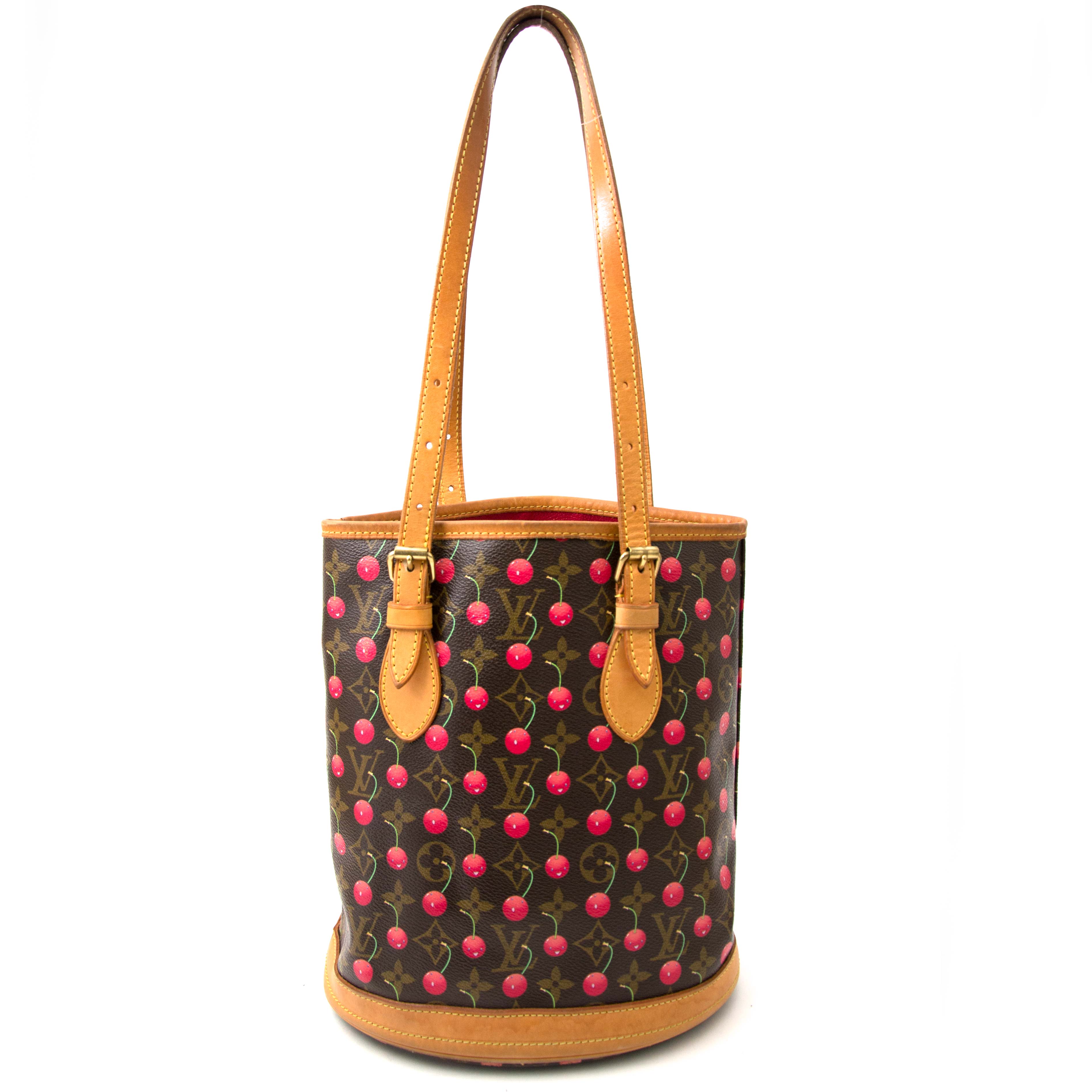 芸能人愛用のルームウェア Louis Bag Bucket Cherry Cherises Monogram Vuitton バッグ