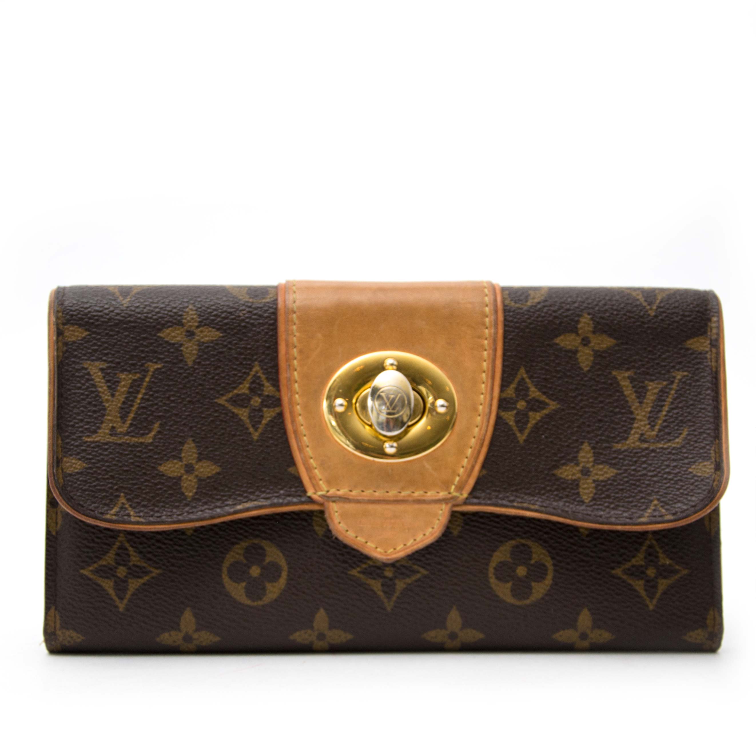 Louis Vuitton Monogram Wallet Twist Lock ○ Labellov ○ Buy and