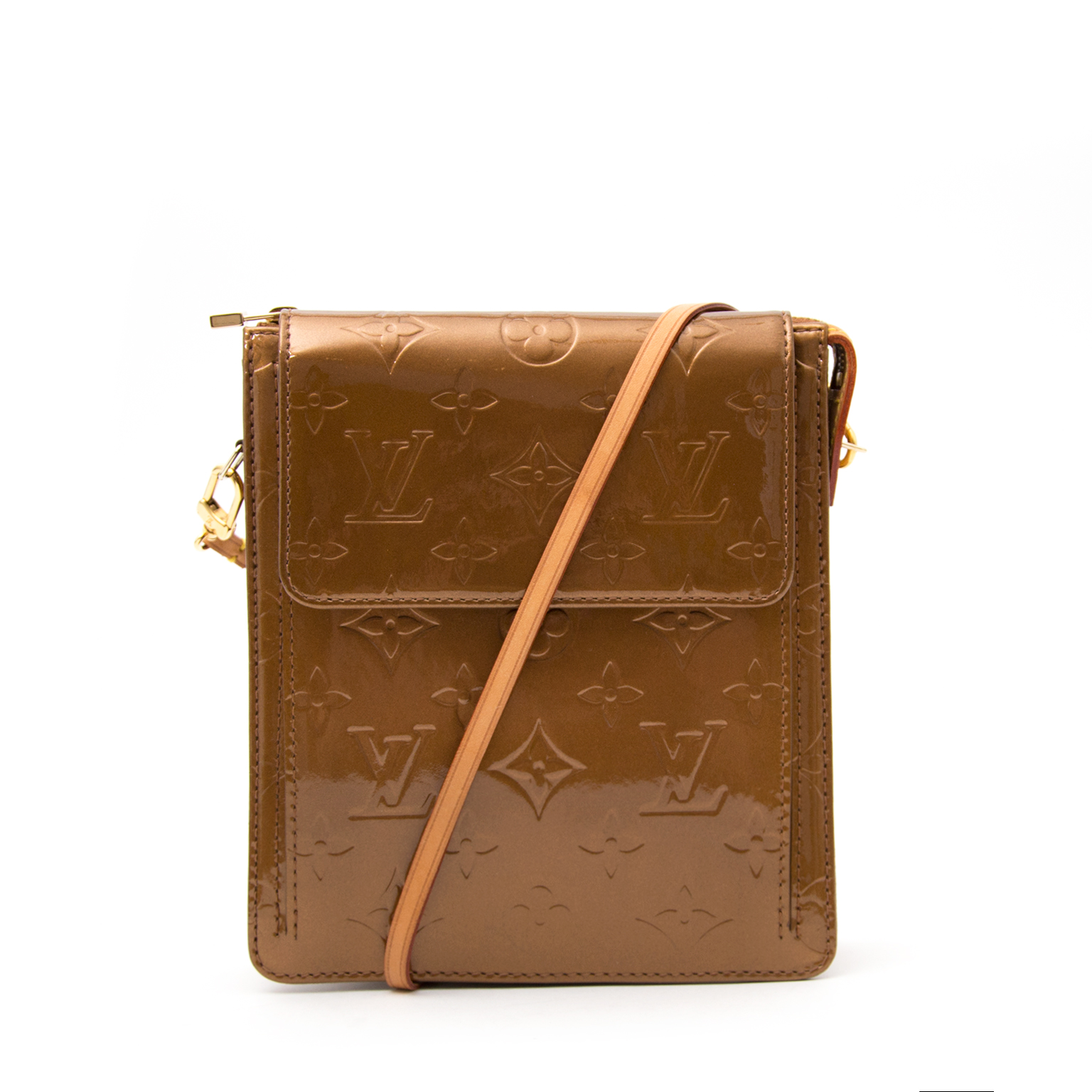 Louis Vuitton Beige Monogram Vernis Mott Bag