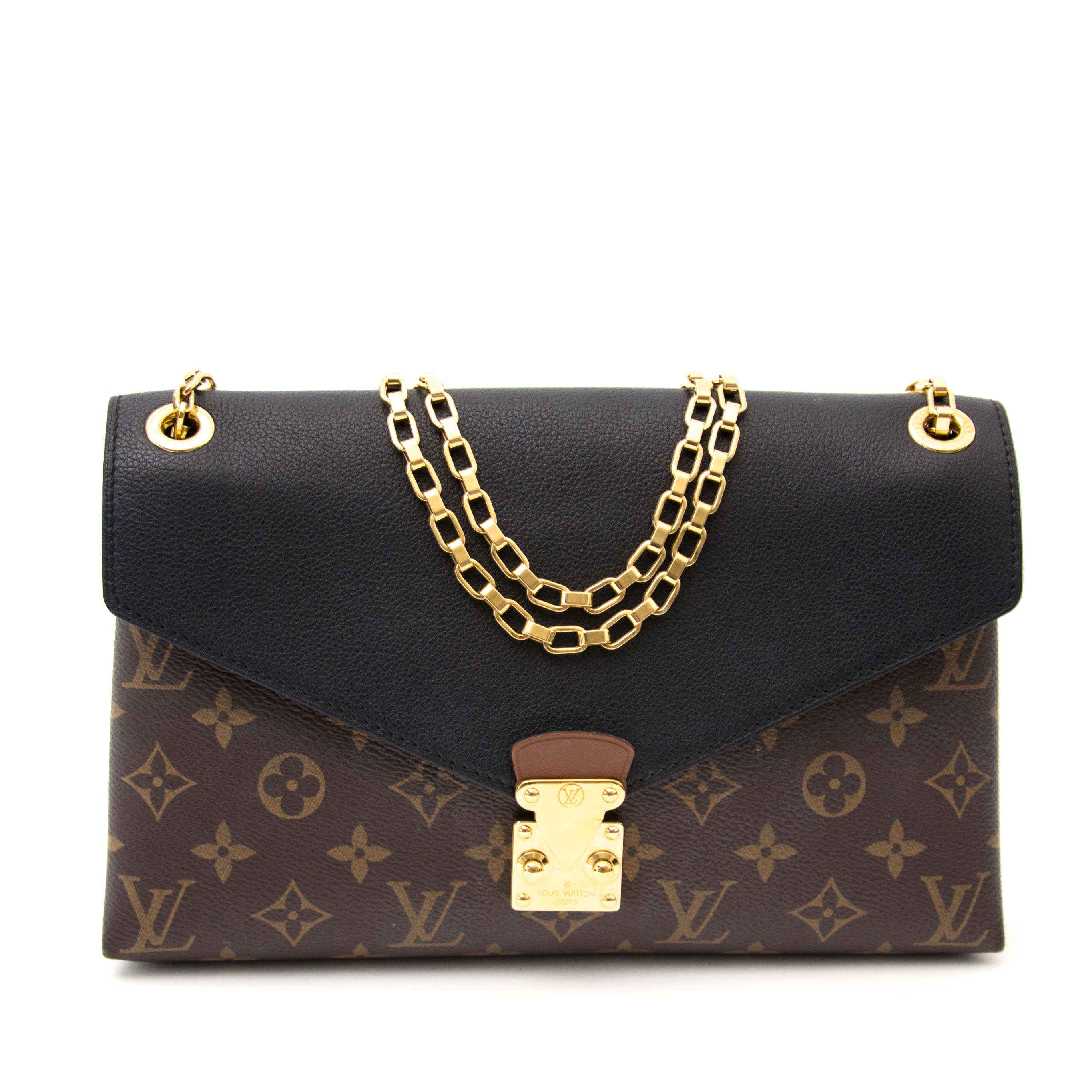 【希少】 LOUIS VUITTON LV Monogram Pallas Chain バッグ Louis Vuitton Pallas Chain Monogram Canvas Bag ○ Labellov