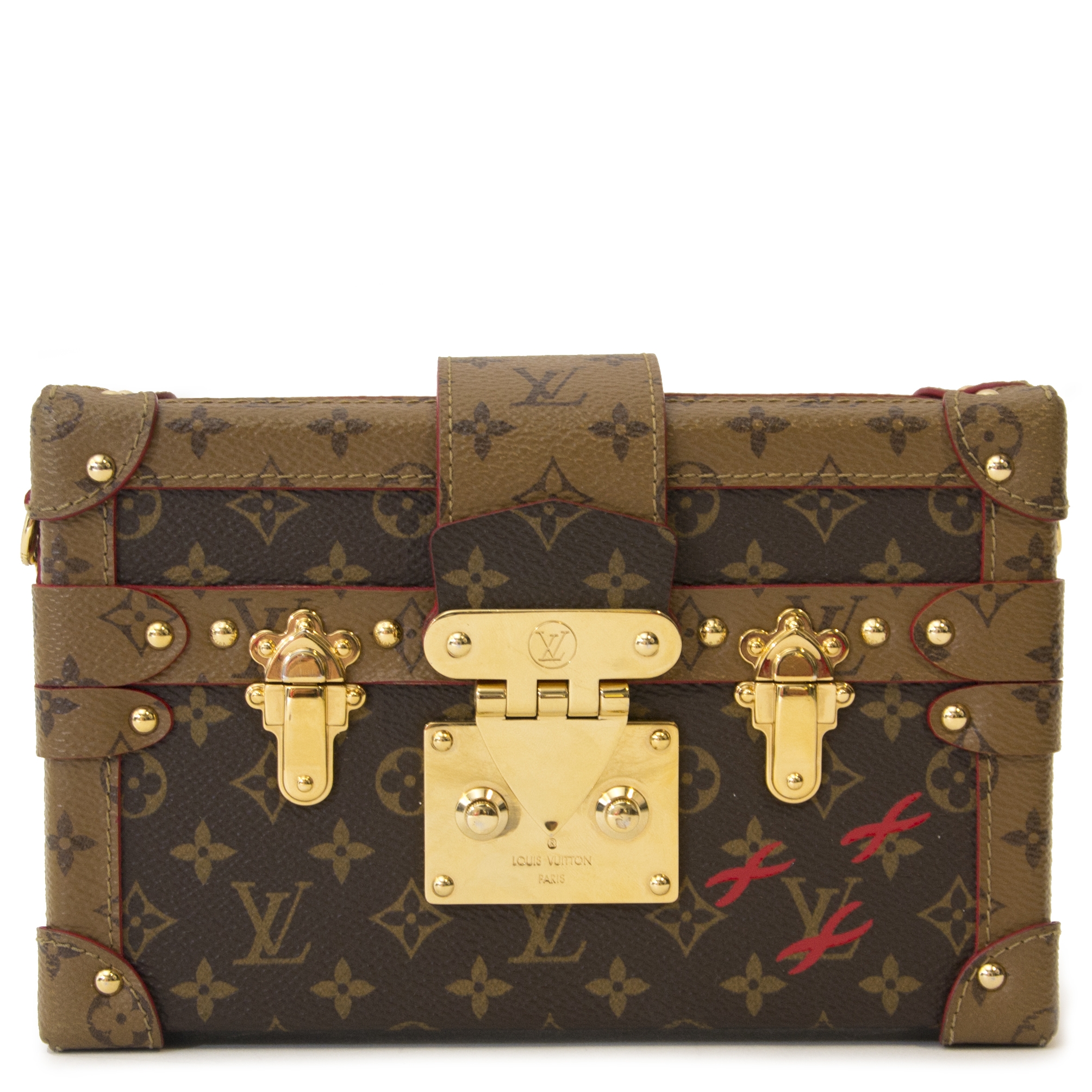 Limited Louis Vuitton Petite Malle Crossbody Bag ○ Labellov