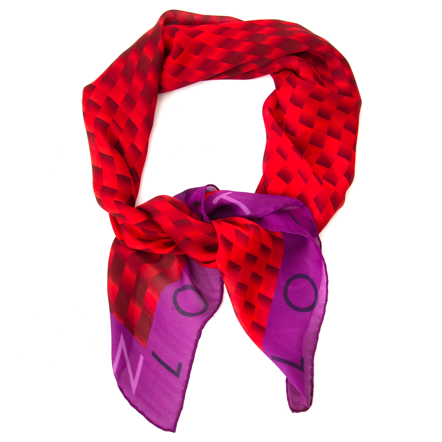 lv red scarf