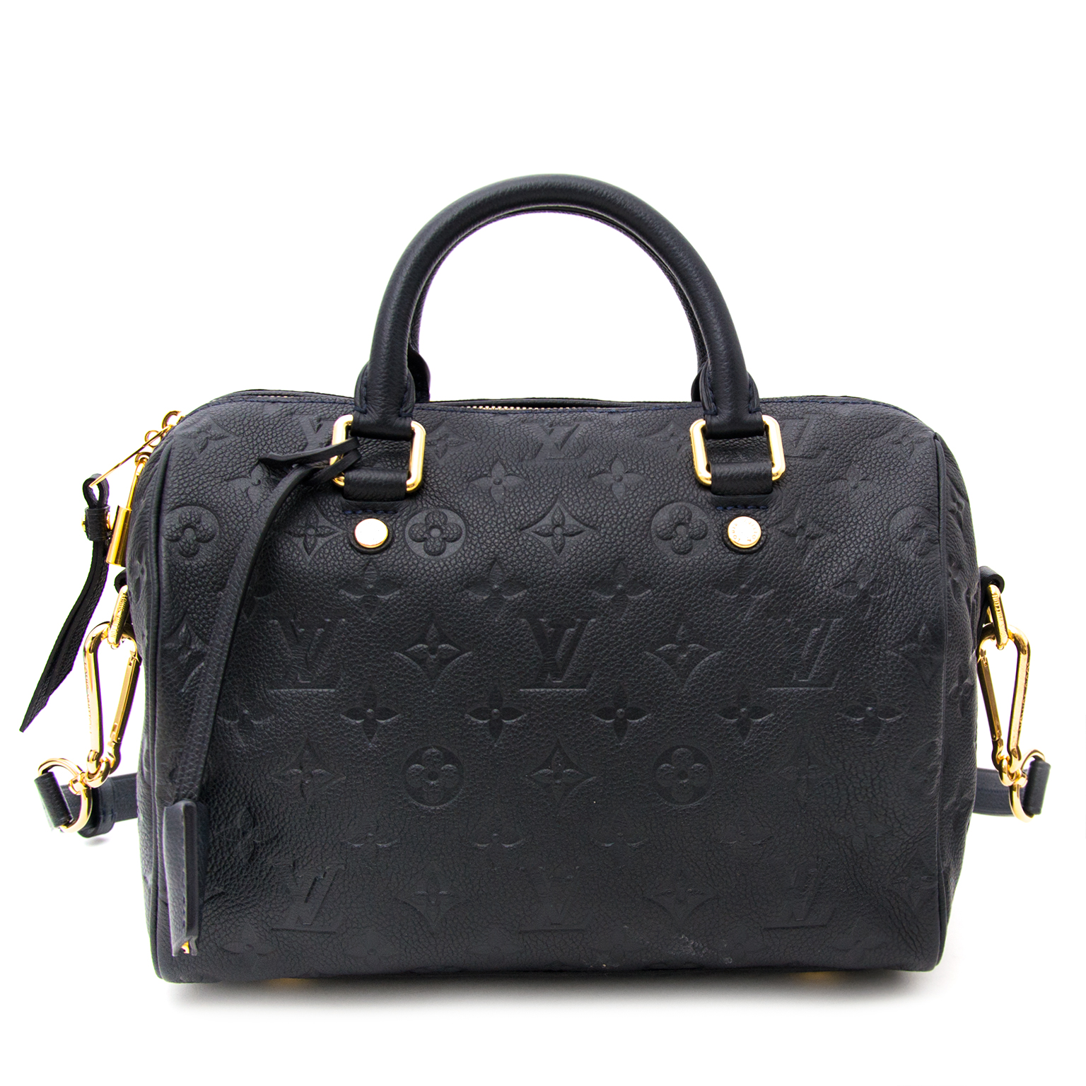 LOUIS VUITTON Empreinte Speedy Bandouliere 25 NM Black 177582