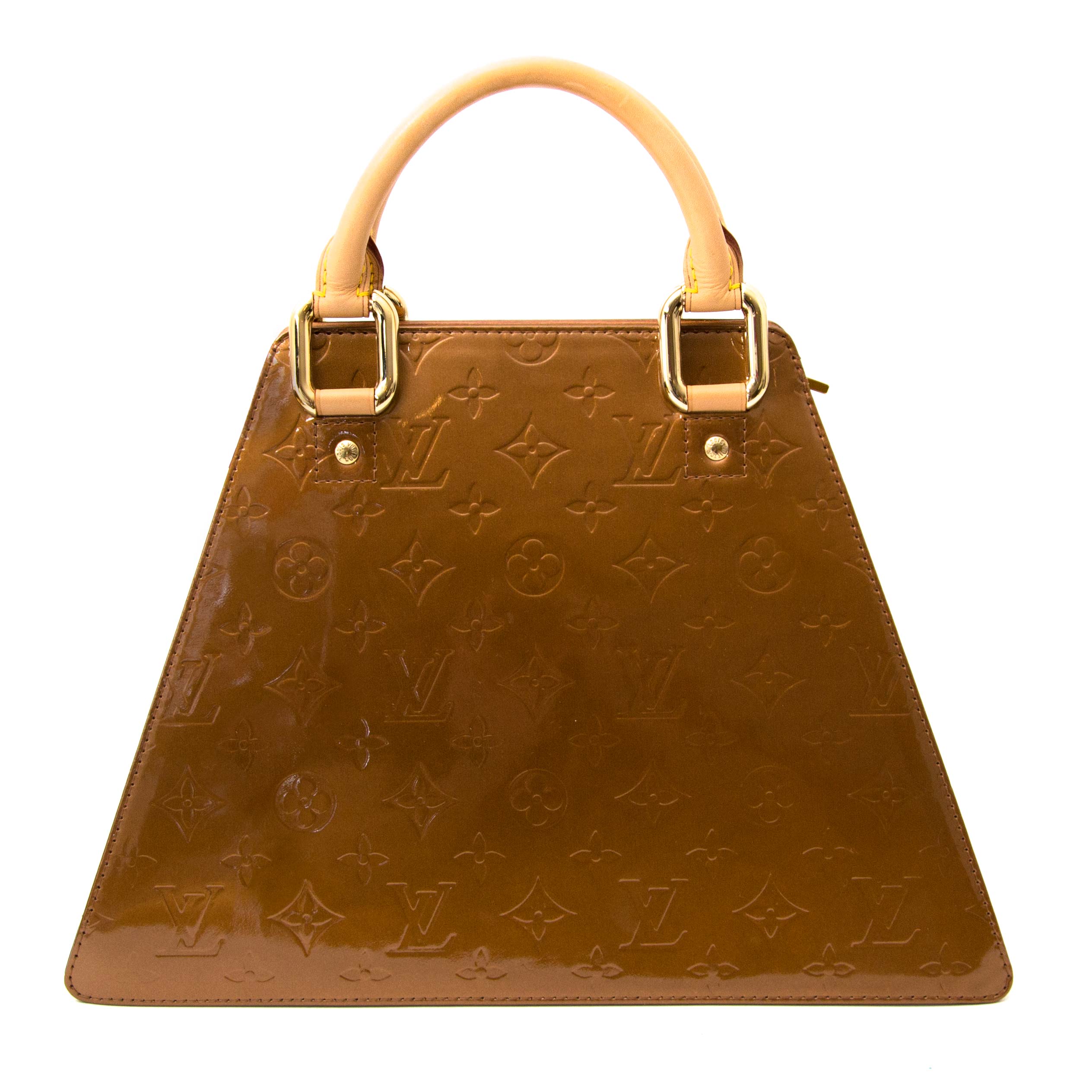 Louis Vuitton 2000 Bronze Monogram Vernis Forsyth GM Bag · INTO