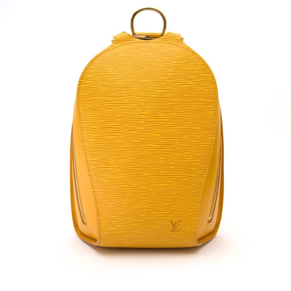 Mabillon leather backpack Louis Vuitton Orange in Leather - 23412353
