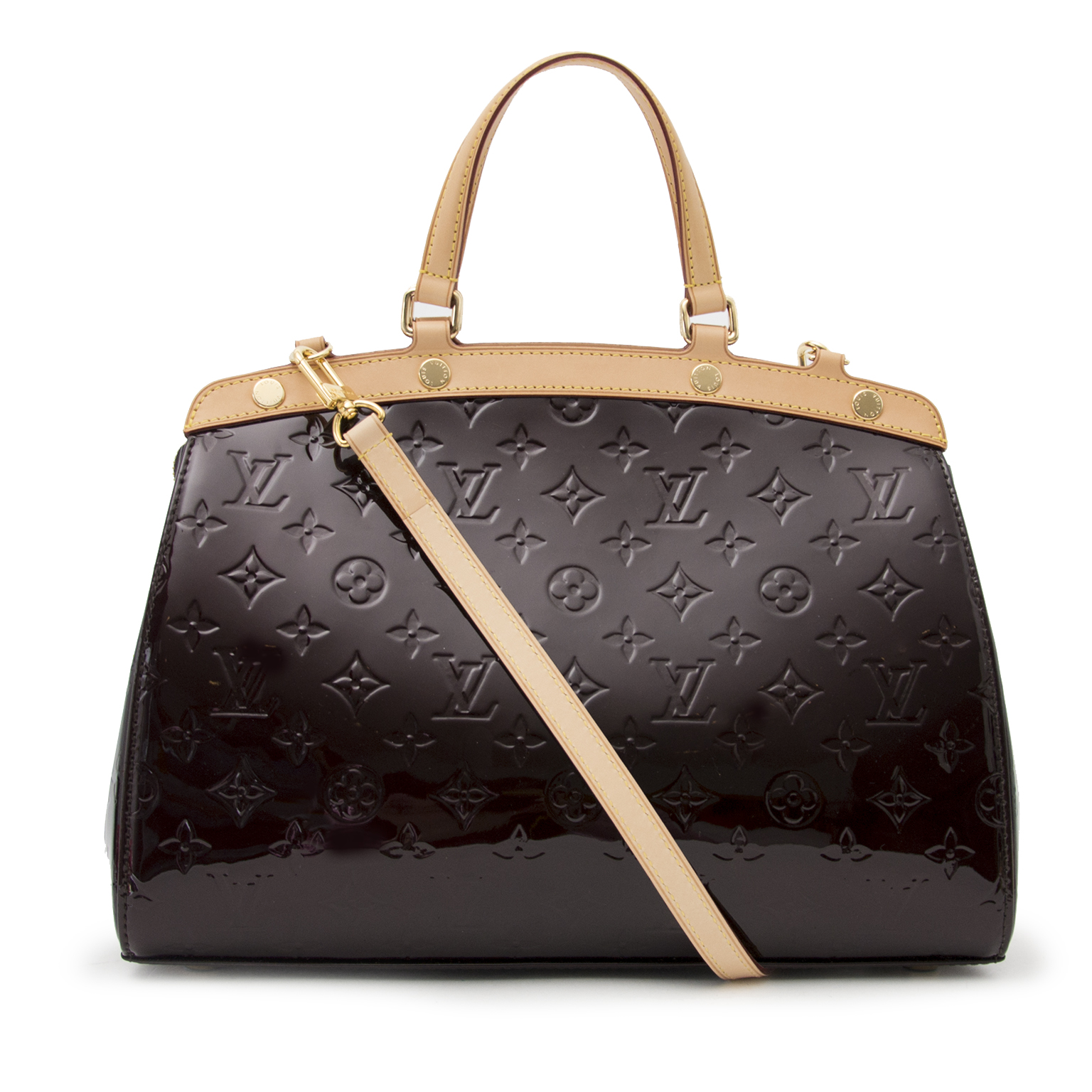 Louis Vuitton Amarante Patent Brea MM Bag ○ Labellov ○ Buy and