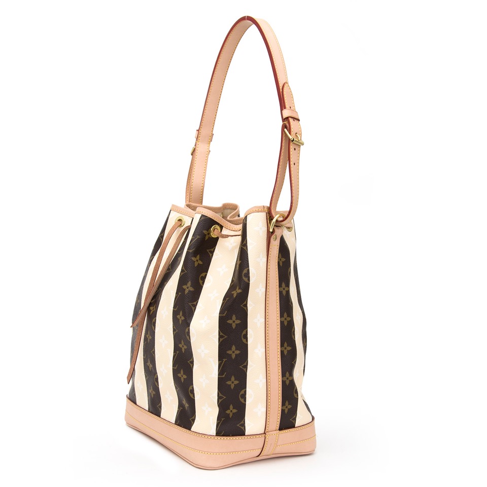 Louis Vuitton Monogram Rayures Noé Bag ○ Labellov ○ Buy and Sell