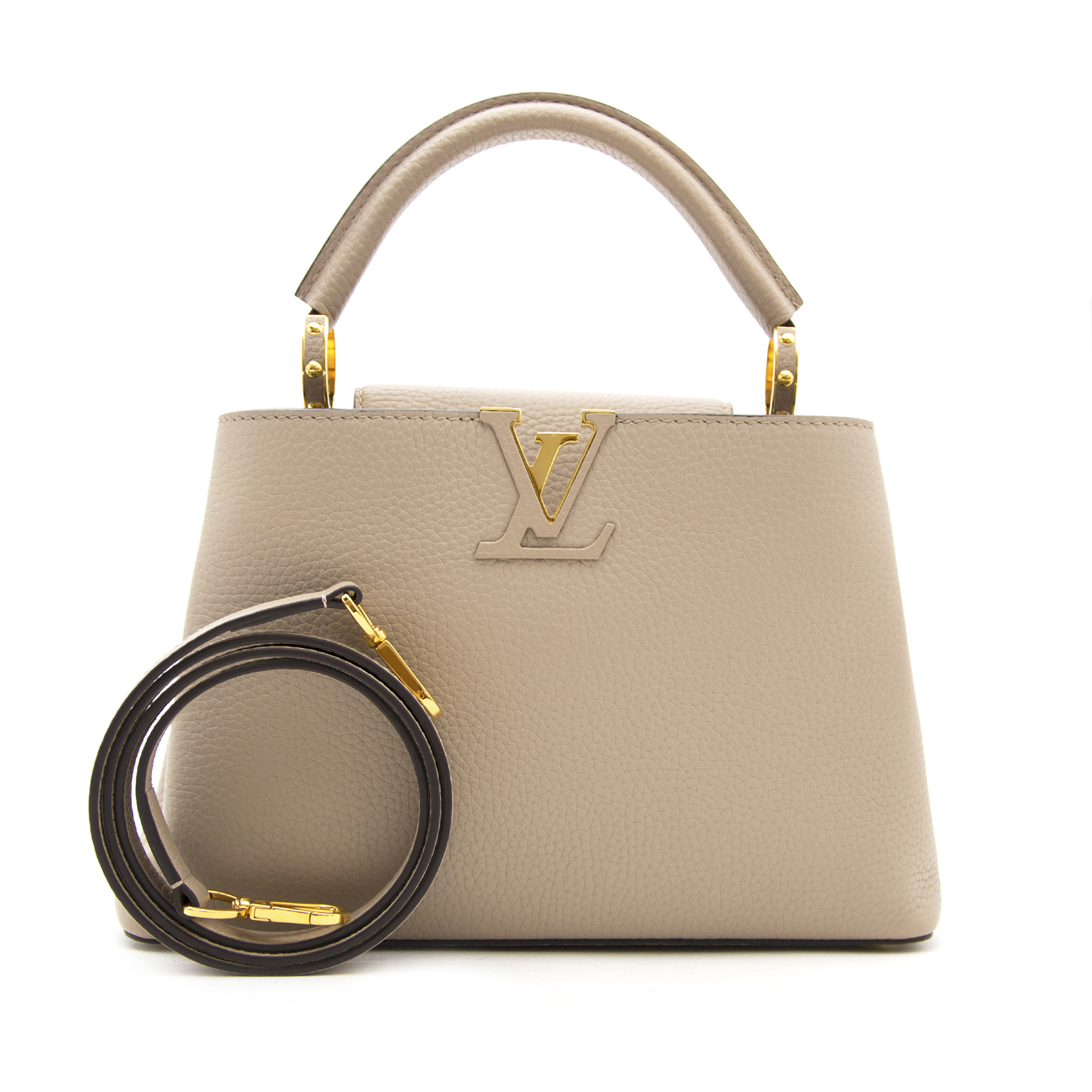 Louis Vuitton BB Taupe Galet ○ Labellov Buy Sell Authentic Luxury