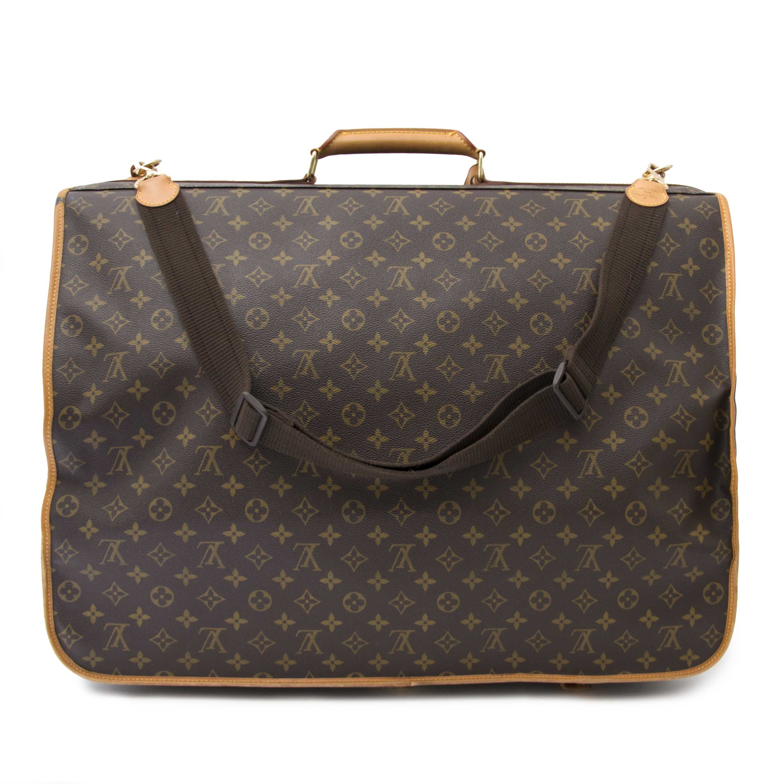 Louis Vuitton Monogram Portable Bandouliére Garment Bag - Brown