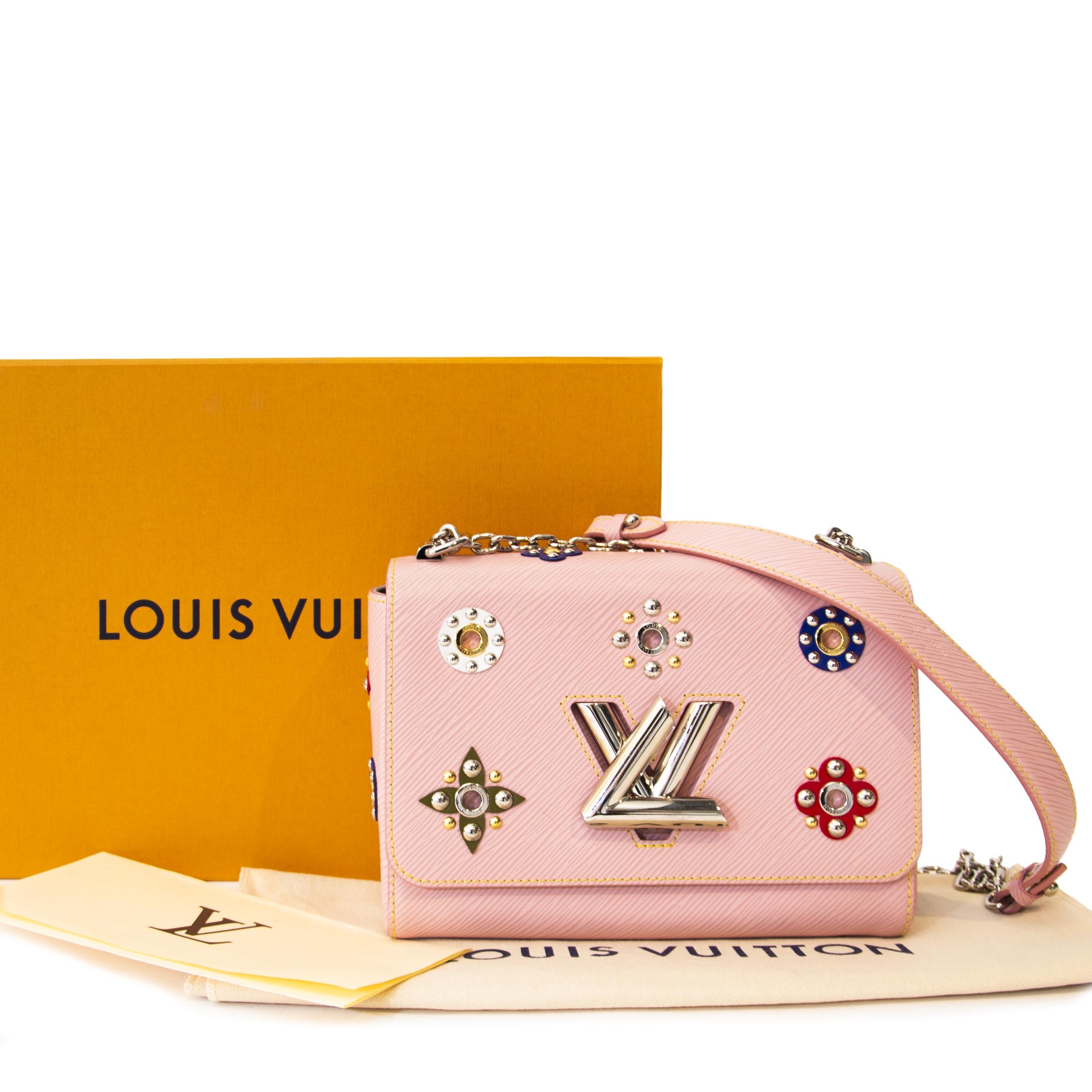 Louis Vuitton Rose Ballerine Epi Leather Mechanical Flowers Twist