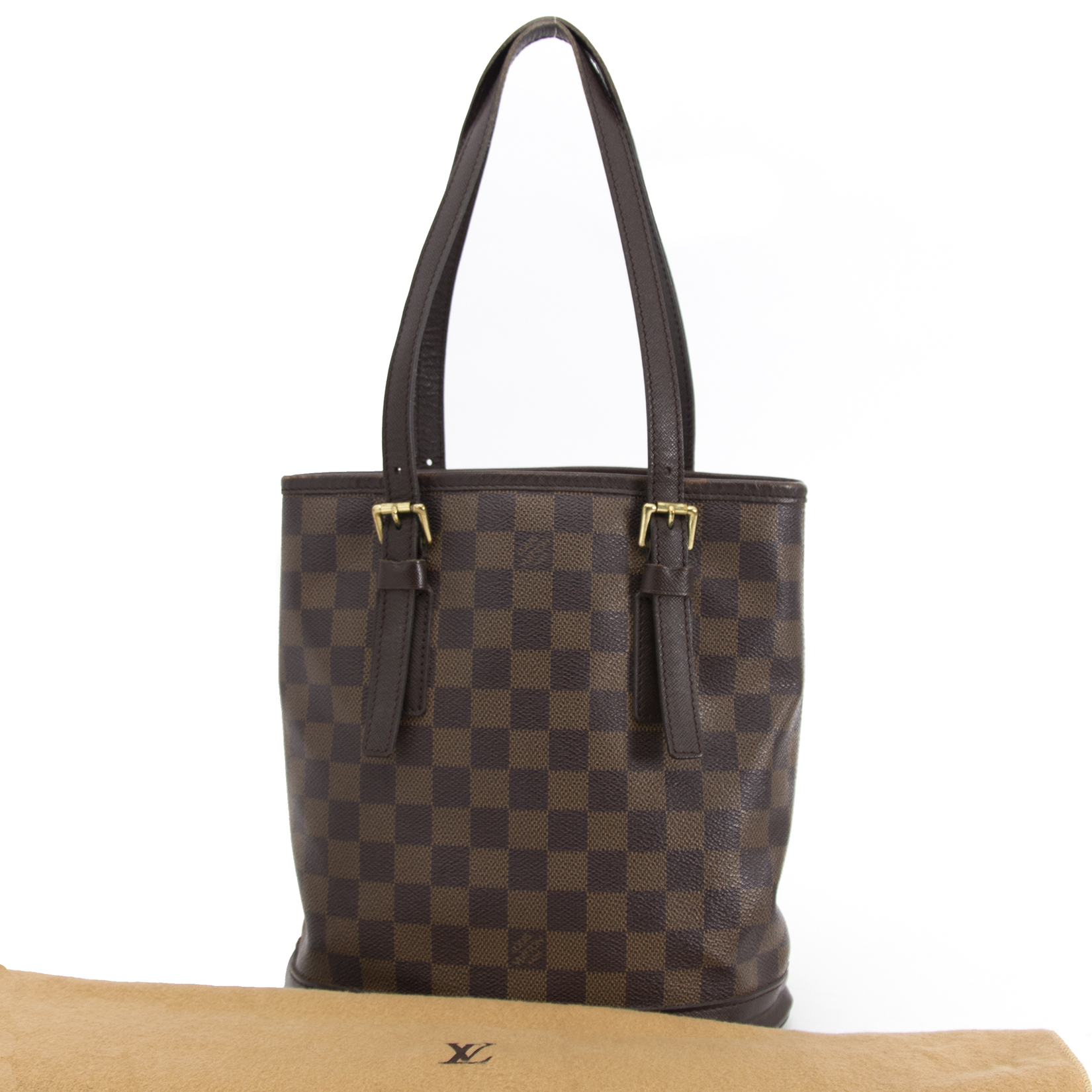 Louis Vuitton Vintage Petit Marais Bucket Bag PM in Epi Mocha