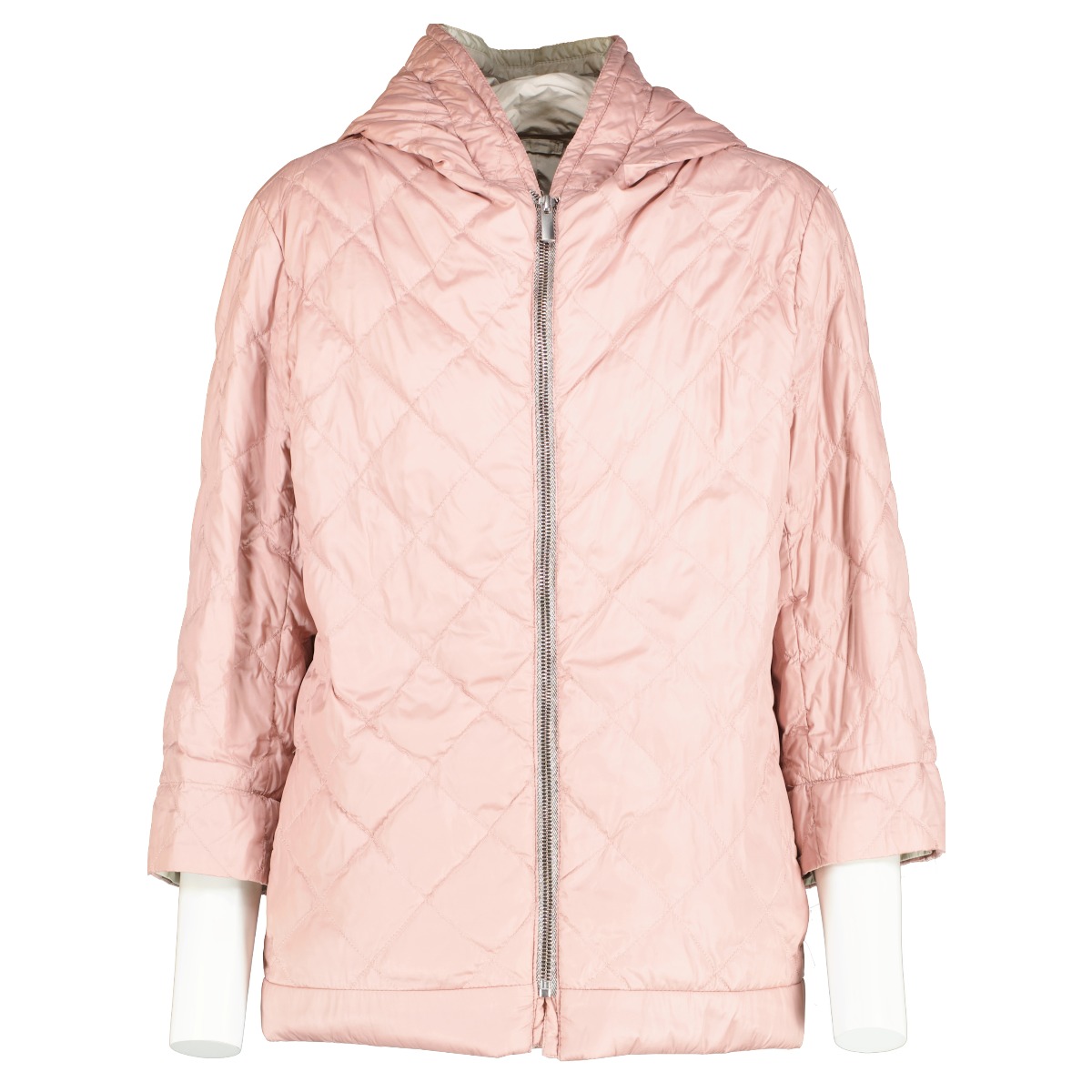 Sport Max Mara 上品 ファー付ジャケット max_mara_pink_jacket_front_fro