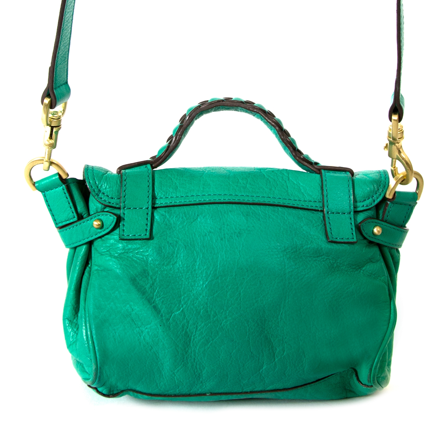 Mulberry Alexa Green Leather Cross Body Bag ○ Labellov