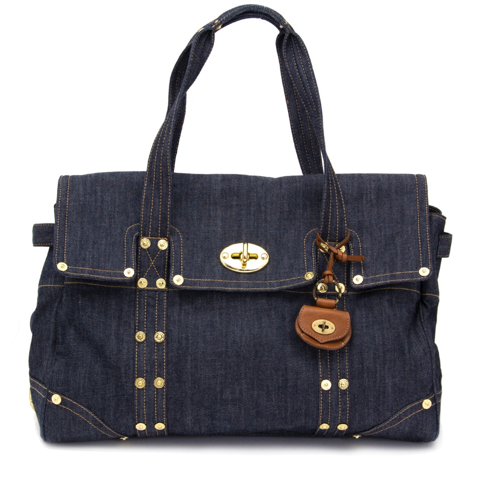 Mulberry Denim Bayswater Shopping Bag ○ Labellov ○ Buy and Sell