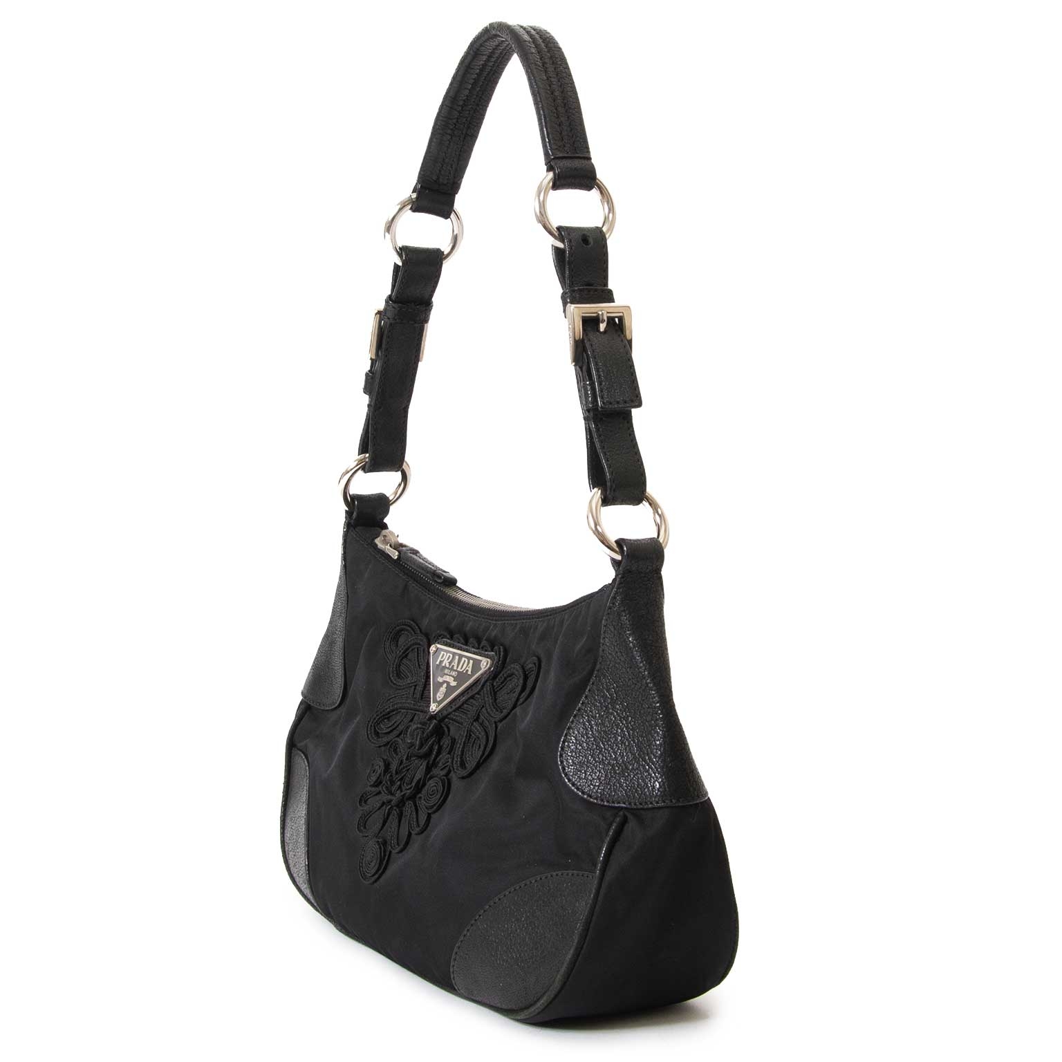 Embroidered prada 2025 bag