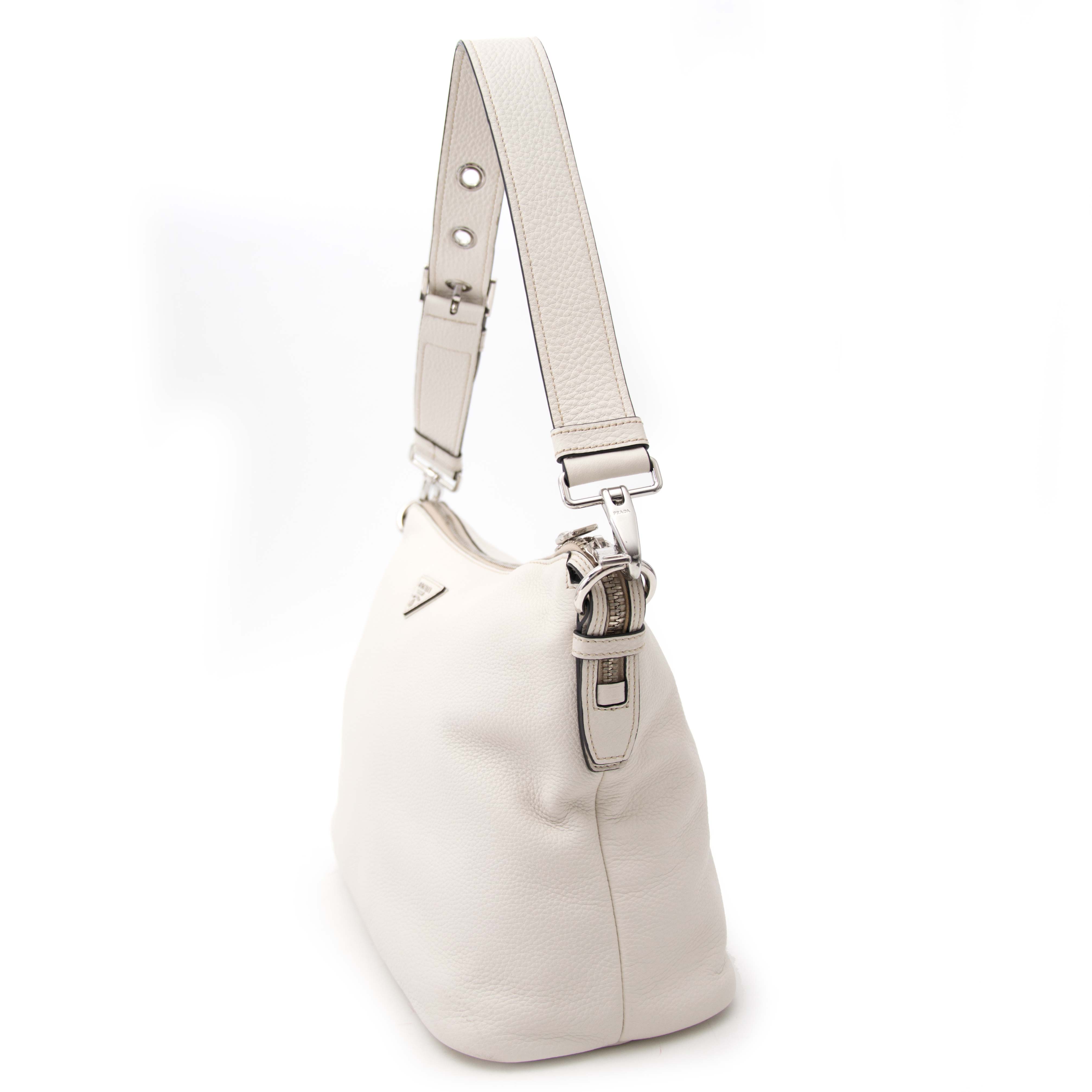 Prada White Shoulder Bag ○ Labellov ○ Buy and Sell Authentic Luxury
