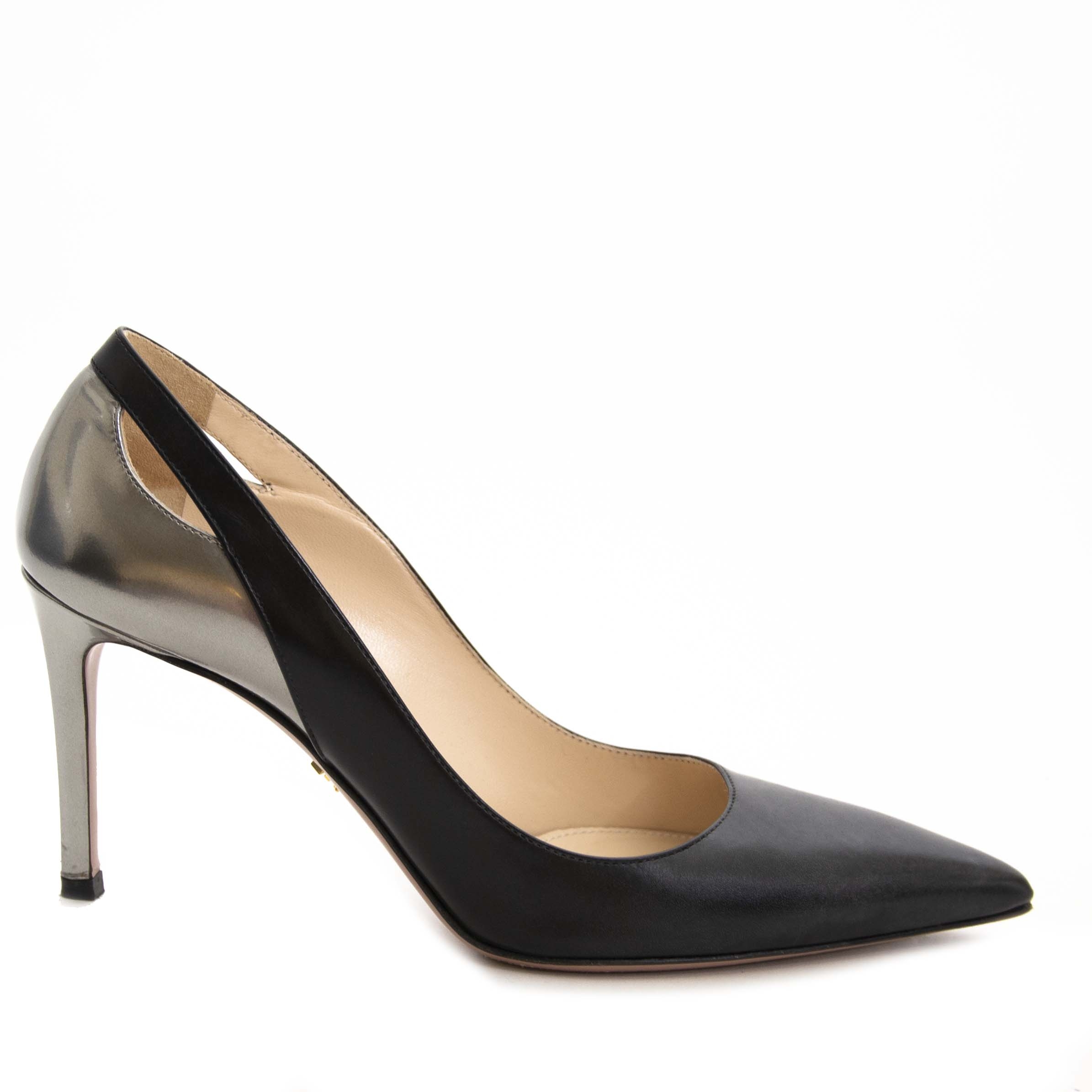 Prada black heels on sale
