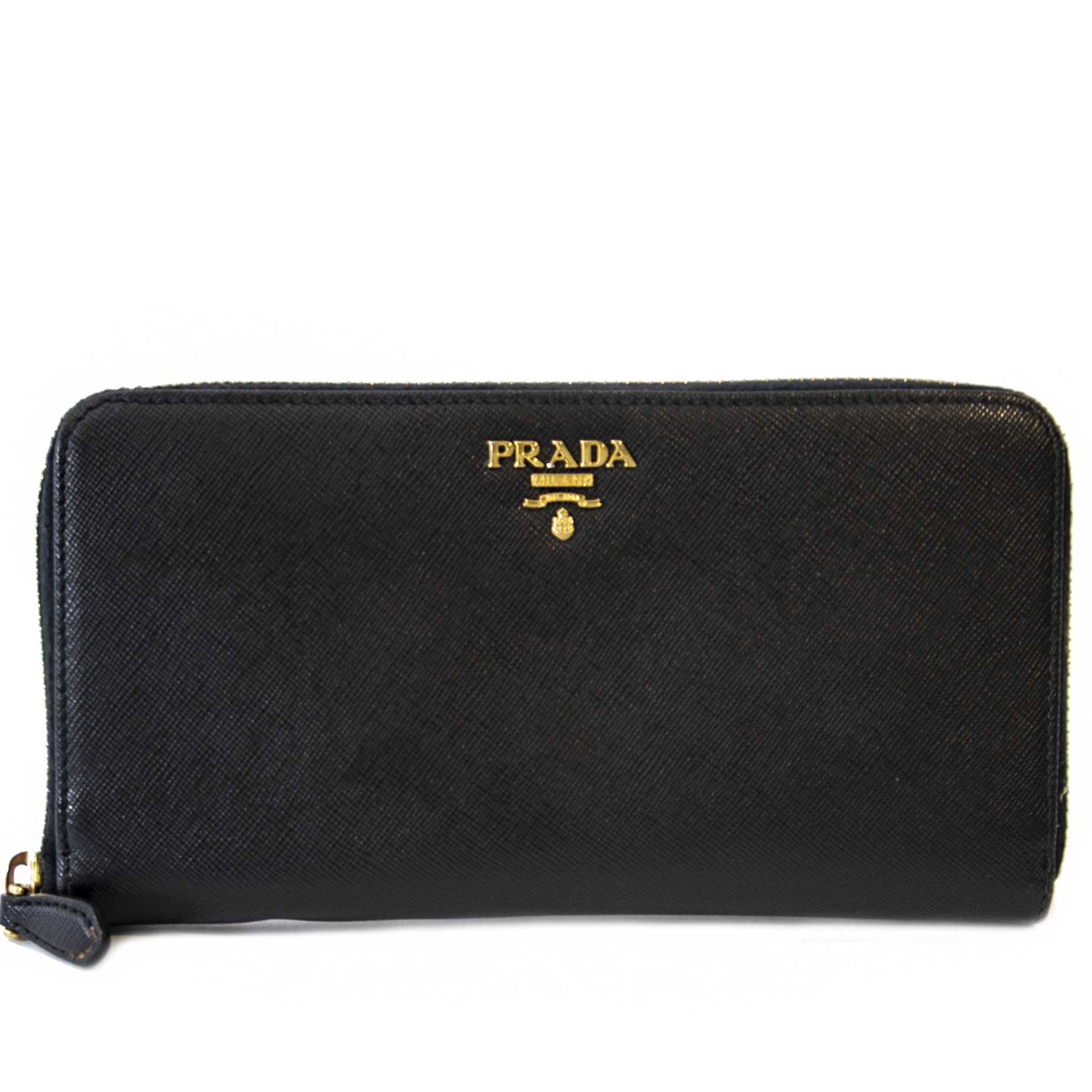商品画像：Prada Black Portafoglio Lampo Wallet ○ Labellov ○ Buy and 4