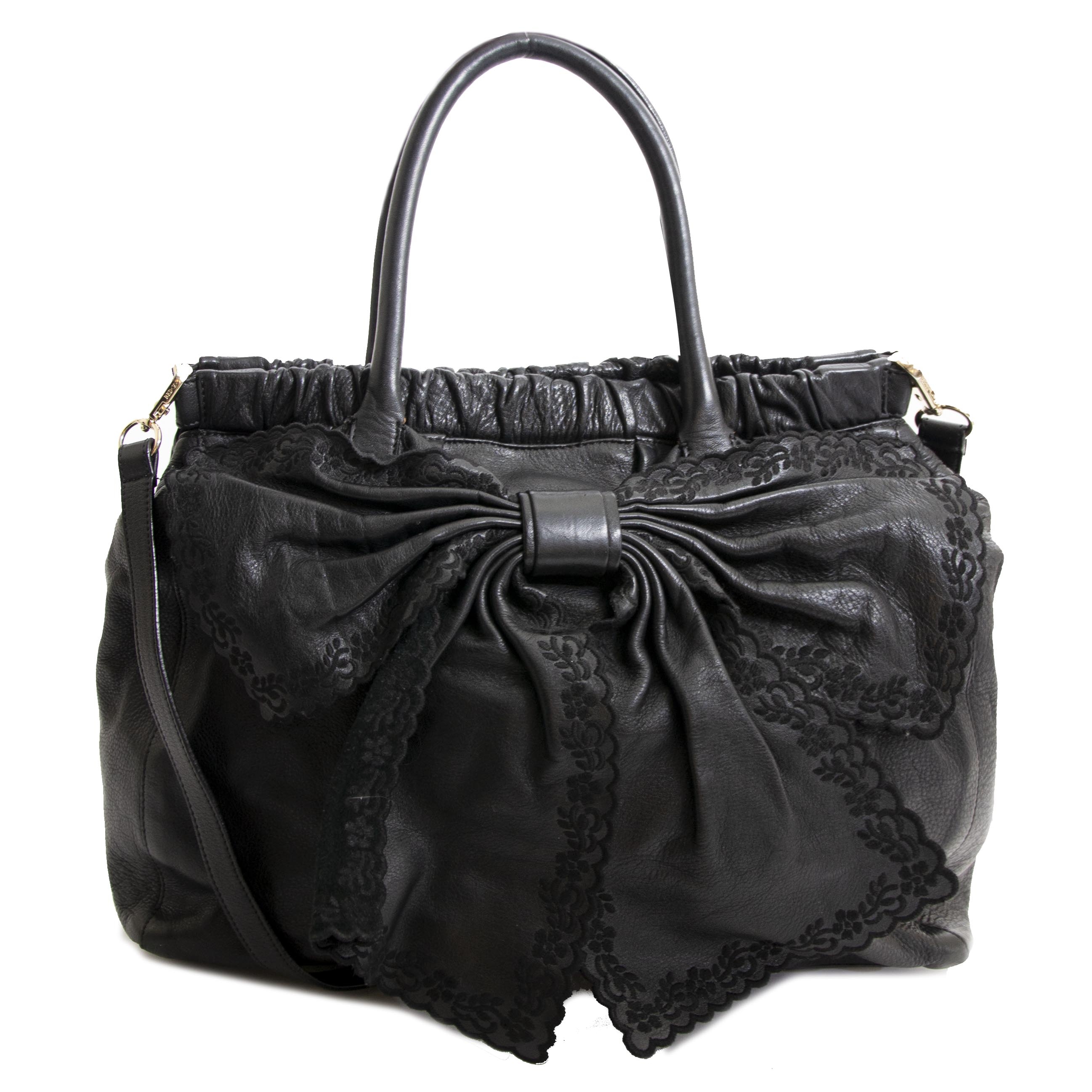 Red Valentino Black Bow Bag Labellov Buy and Sell Authentic