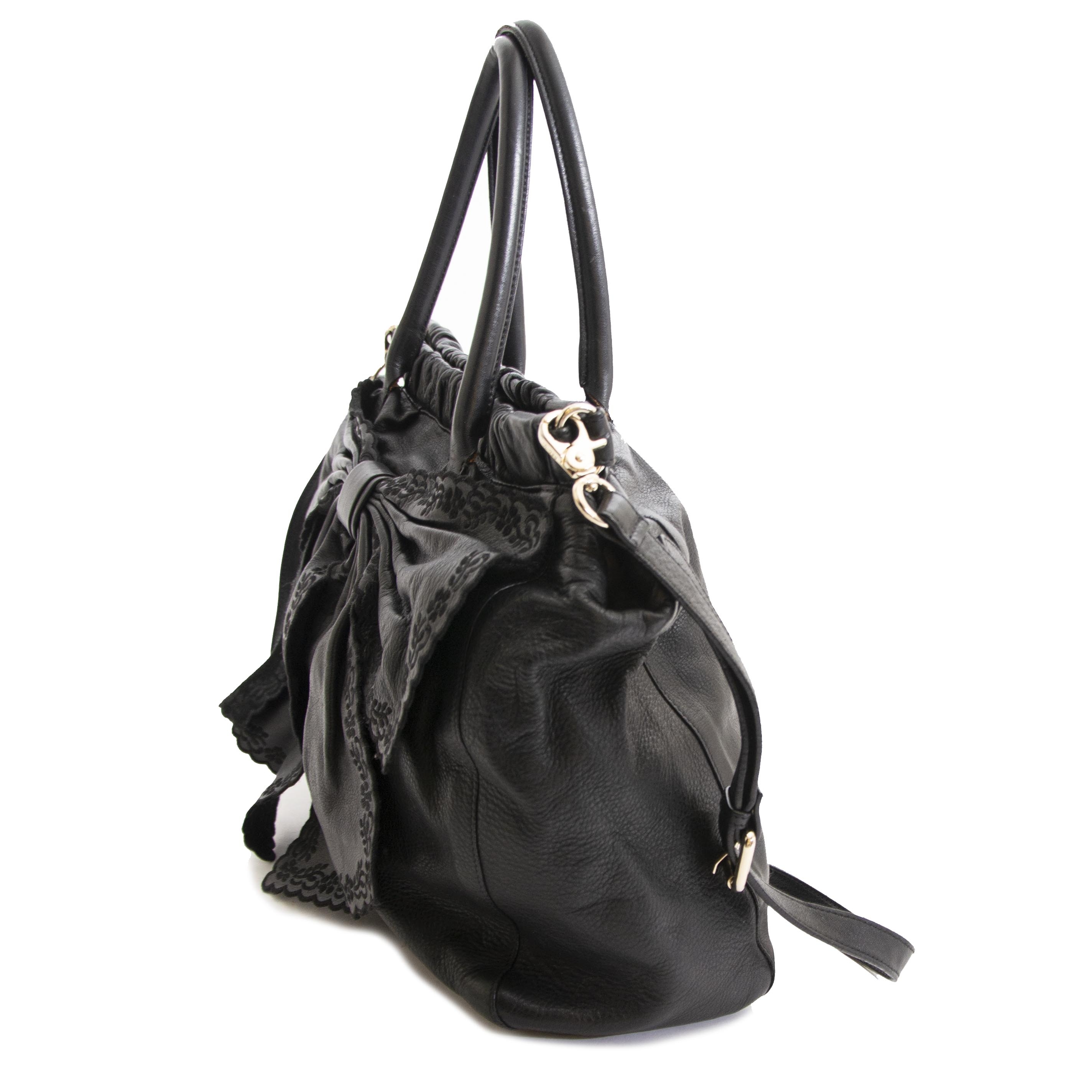 Valentino black hotsell and red bag