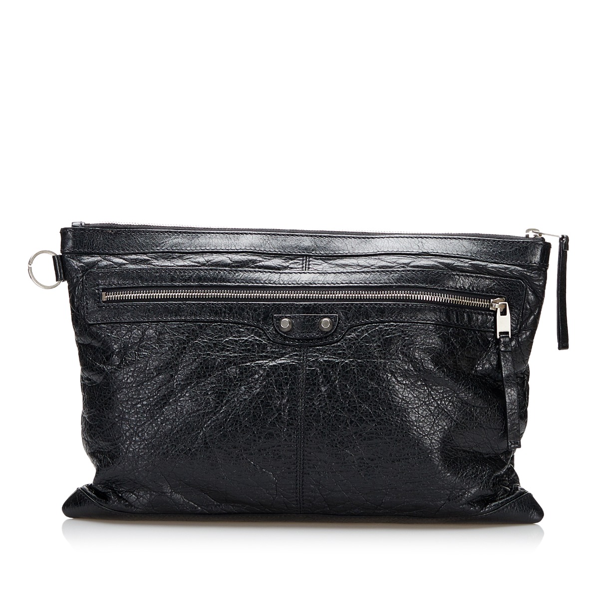 balenciaga clip clutch