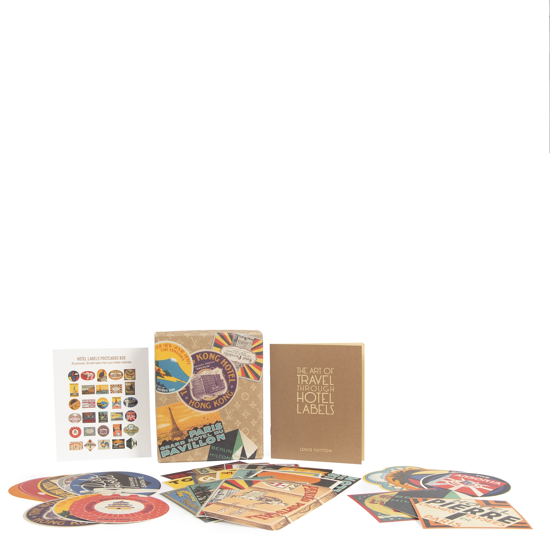 Hotel Postcards Labels Set - Library | LOUIS VUITTON