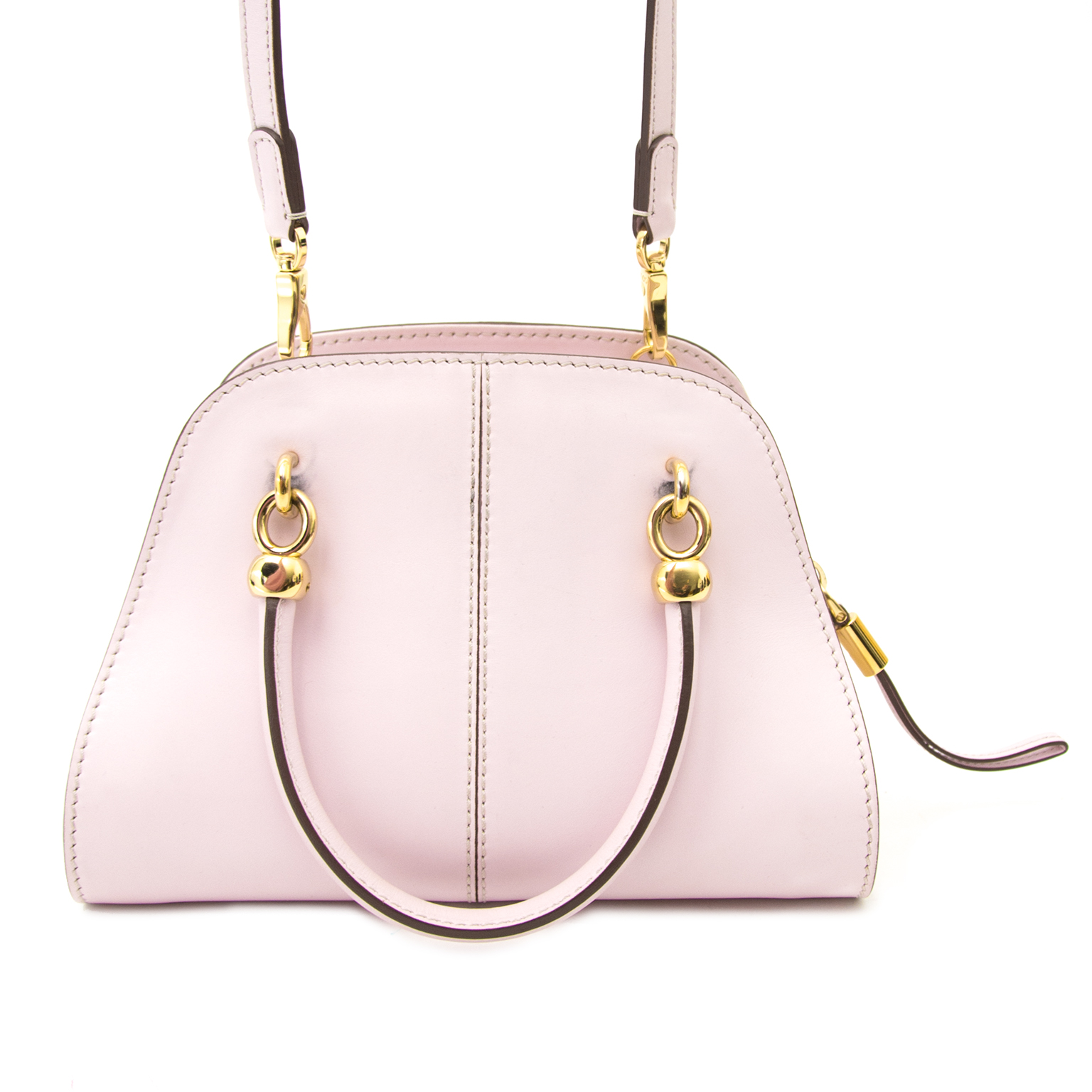 Tod's sella バッグ ミニ ピンク【sale】 Tod's Sella Mini Bowler Bag Pink Leather ○ Labellov ○ Buy