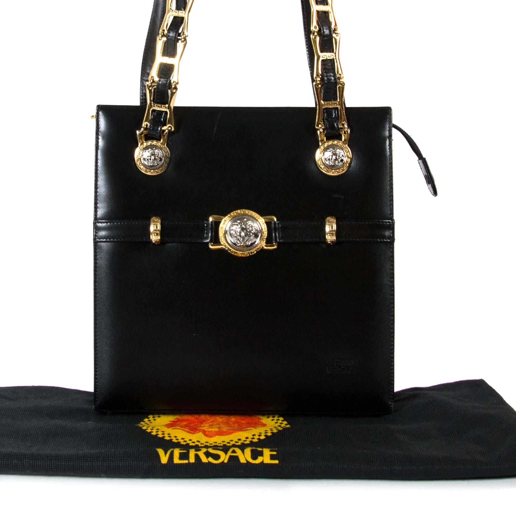 Handbag Versace Black in Synthetic - 21812601