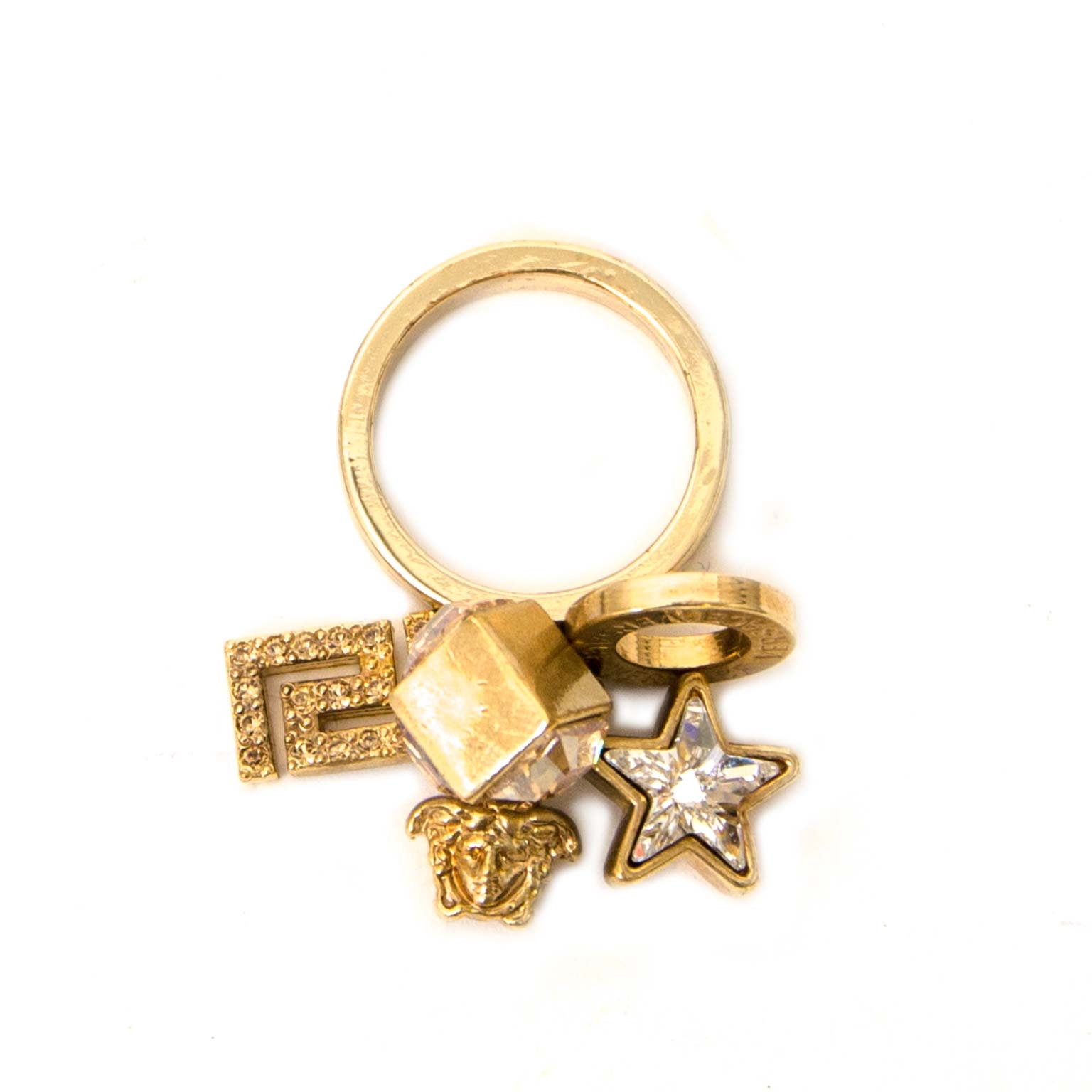 Versace Charms Medusa Ring ○ Labellov ○ Buy and Sell Authentic