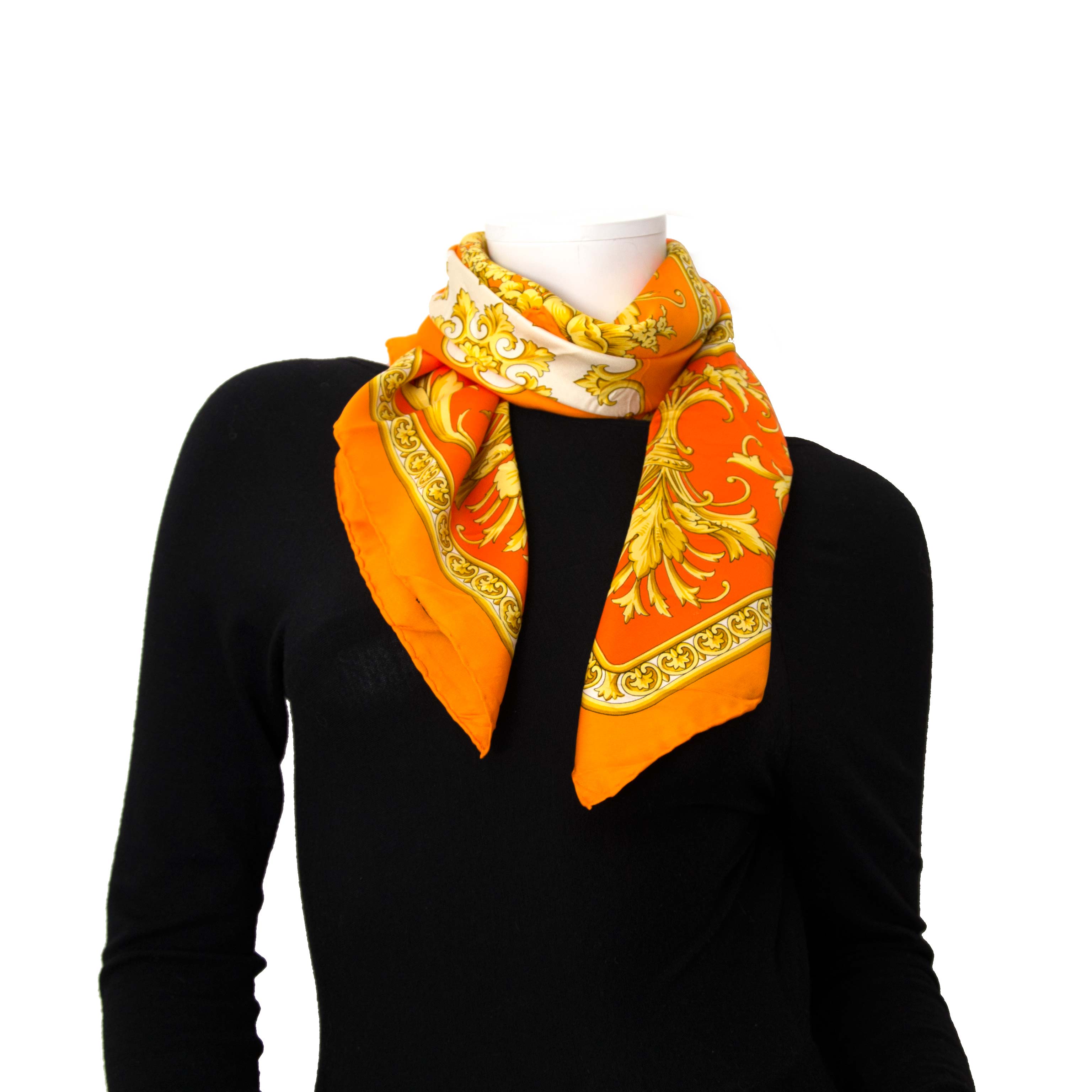 スカーフ VERSACE Woman Neck scarf Multicolor 78HA7H02ZG354 982 VERSACE JEANS COUTURE Silk Scarves Women's Multicolor - POIZON