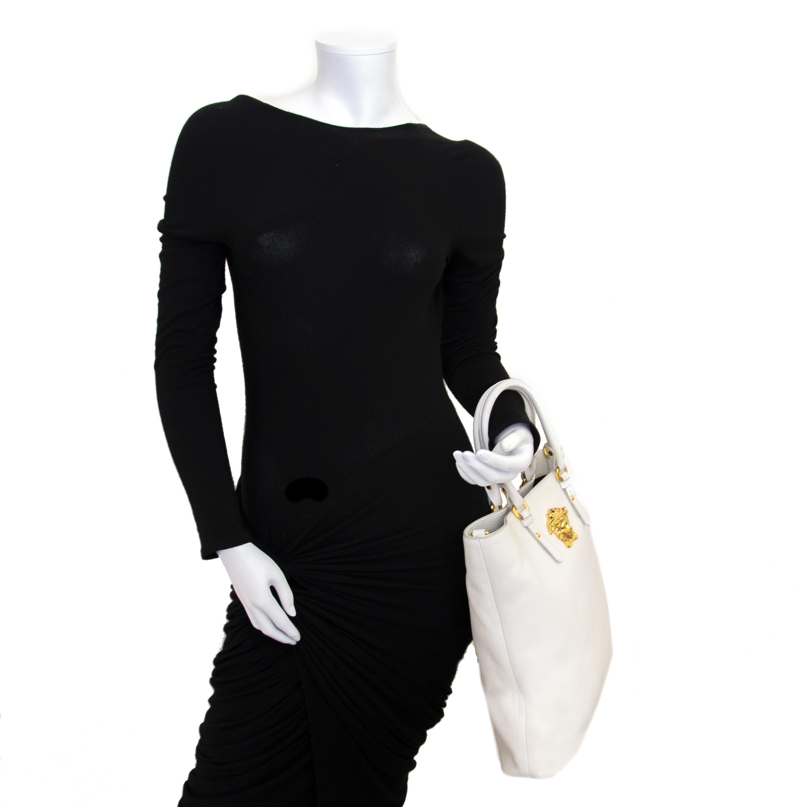 Versace White Medusa Palazzo Tote Bag ○ Labellov ○ Buy and