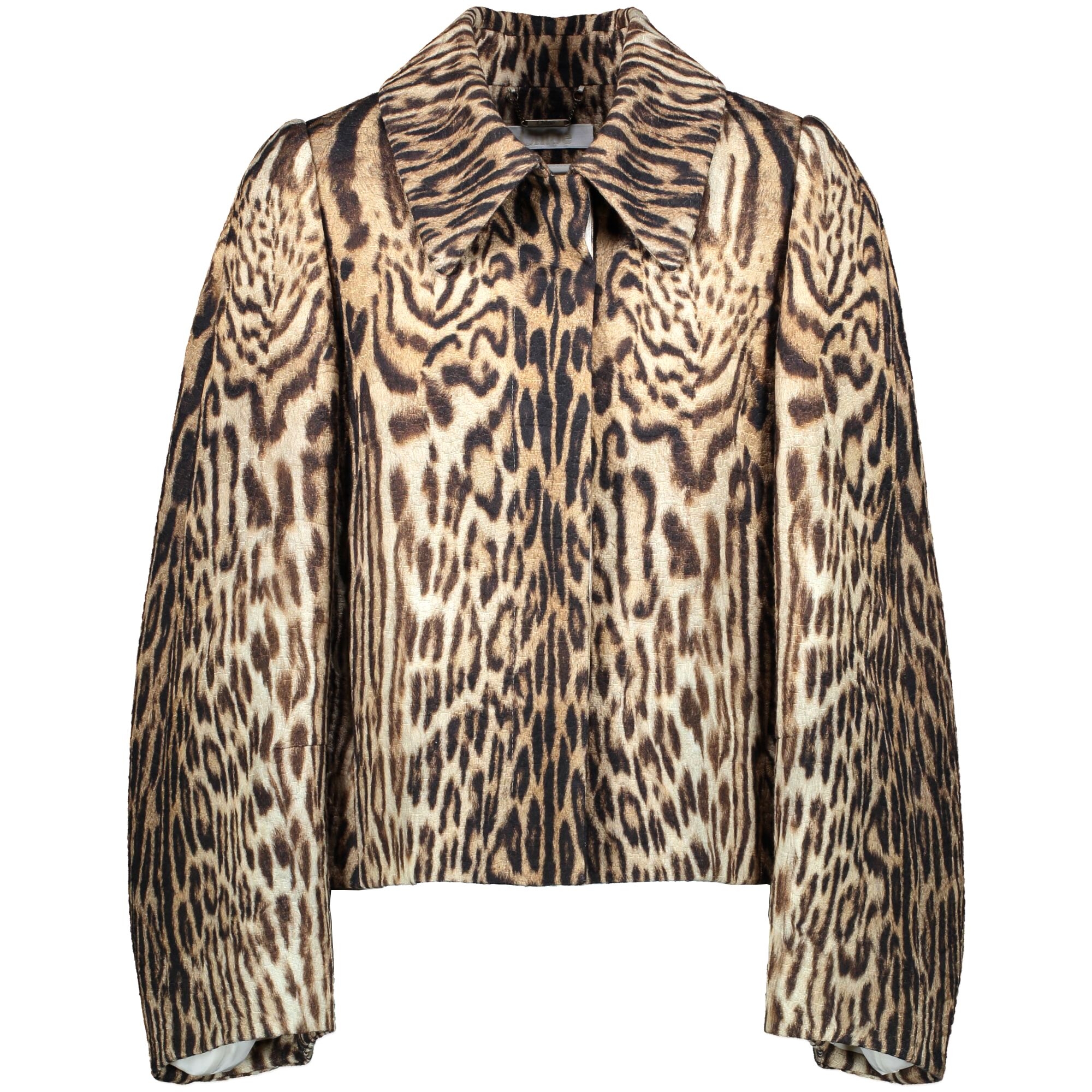 コート PAROSH FW25 LEOPARD SHEARLING JACKET (D470083 MARIANNE806) Shearling trench coat - leopard - Yves Salomon – Yves Salomon US
