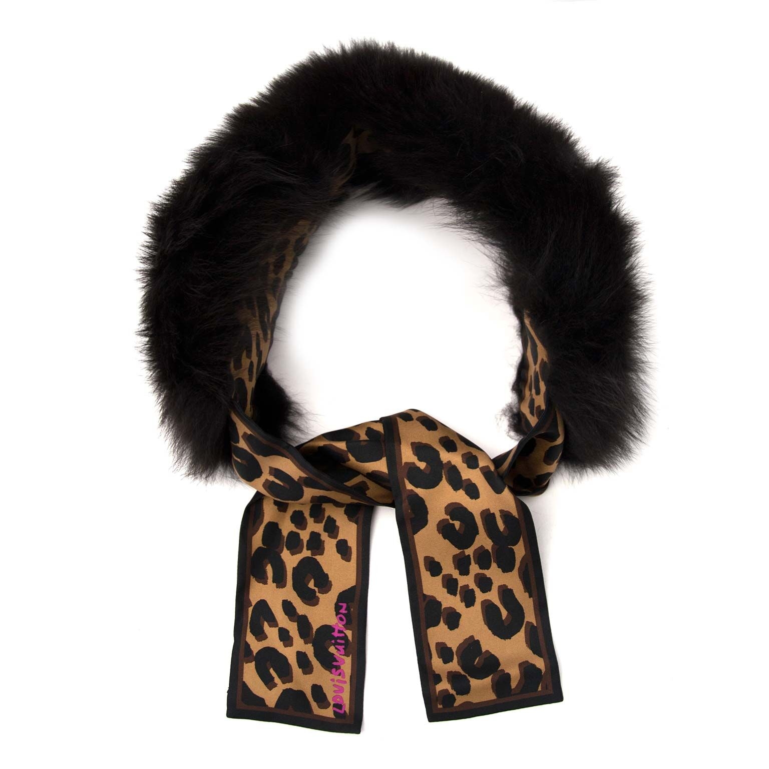 Louis Vuitton Stephen Sprouse Leopard Print Silk Bandeau Scarf