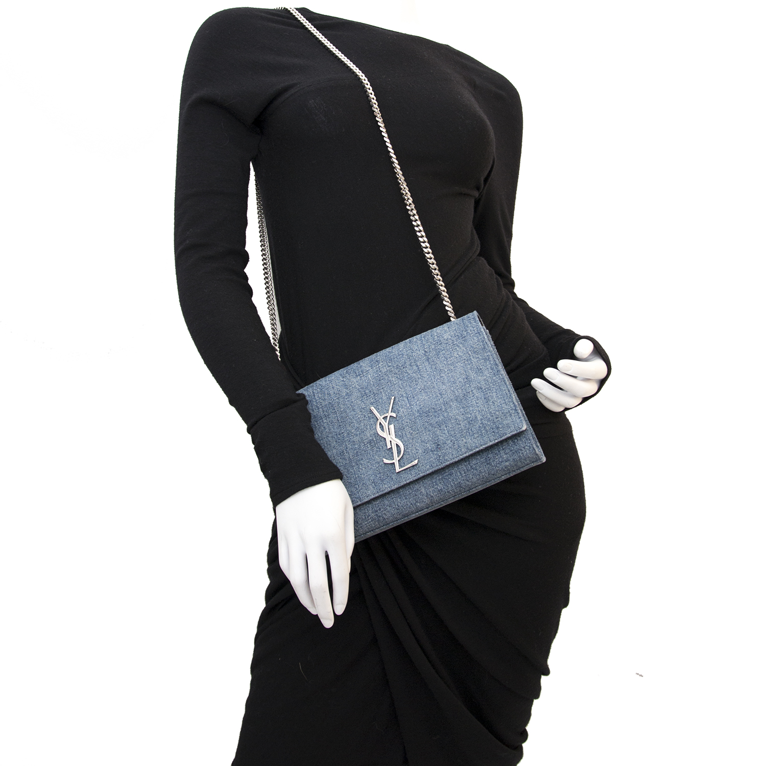 Denim Shoulder Bag Blue Denim Bag Ysl Jean Saint Laurent