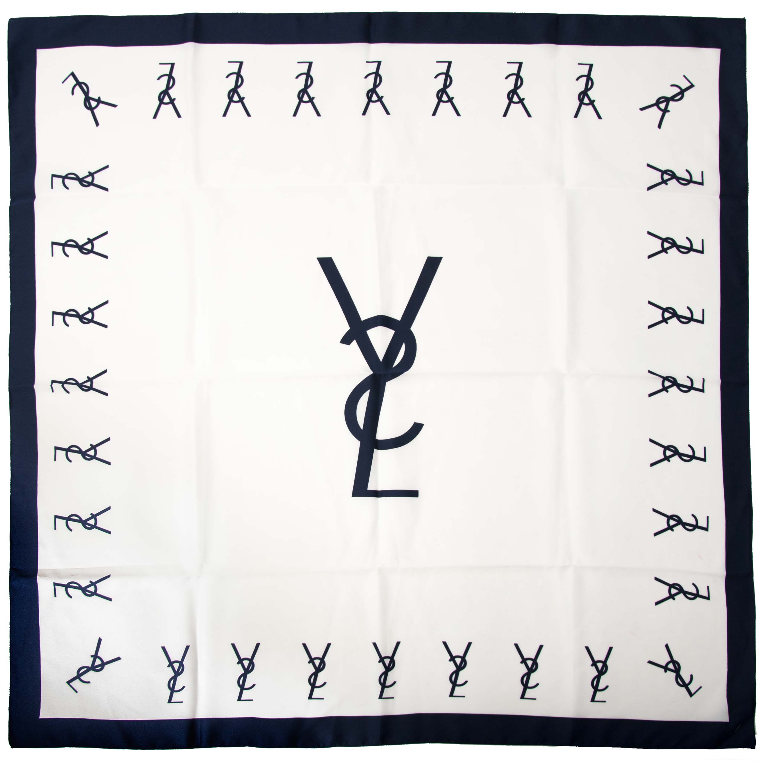 YSL Vintage Logo Scarf ○ Labellov ○ Buy and Sell Authentic