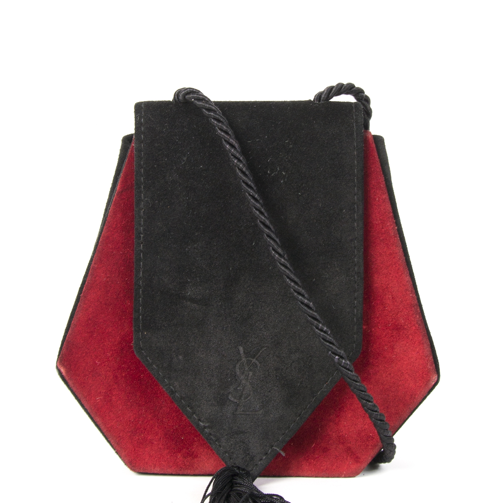 Yves Saint Laurent Vintage Two Tone Evening Bag Labellov Buy and Sell Authentic Luxury