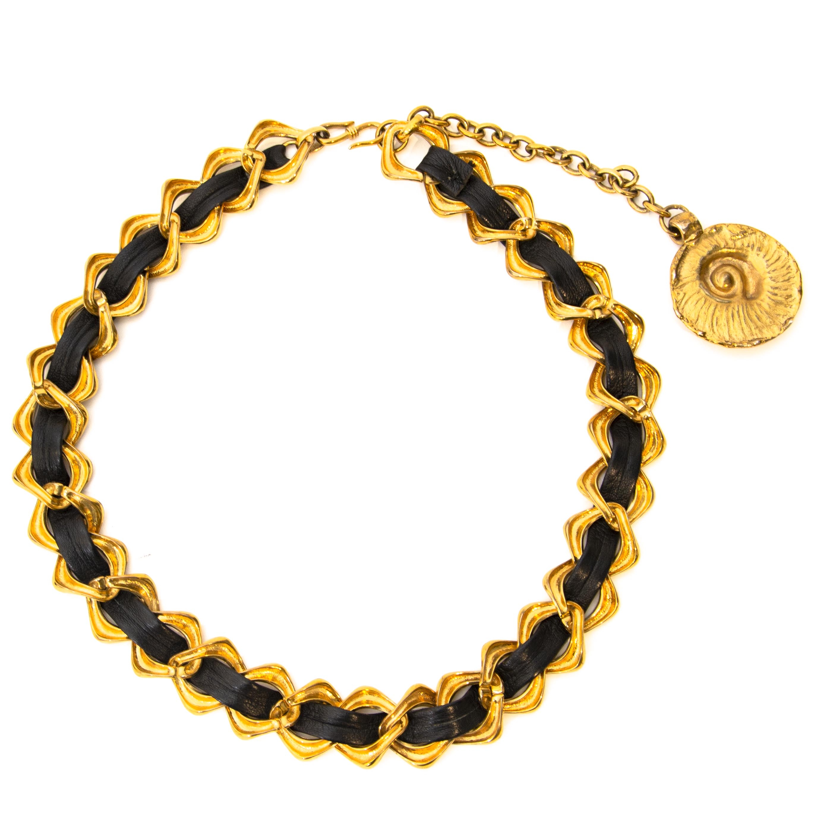 Saint laurent chain belt hotsell