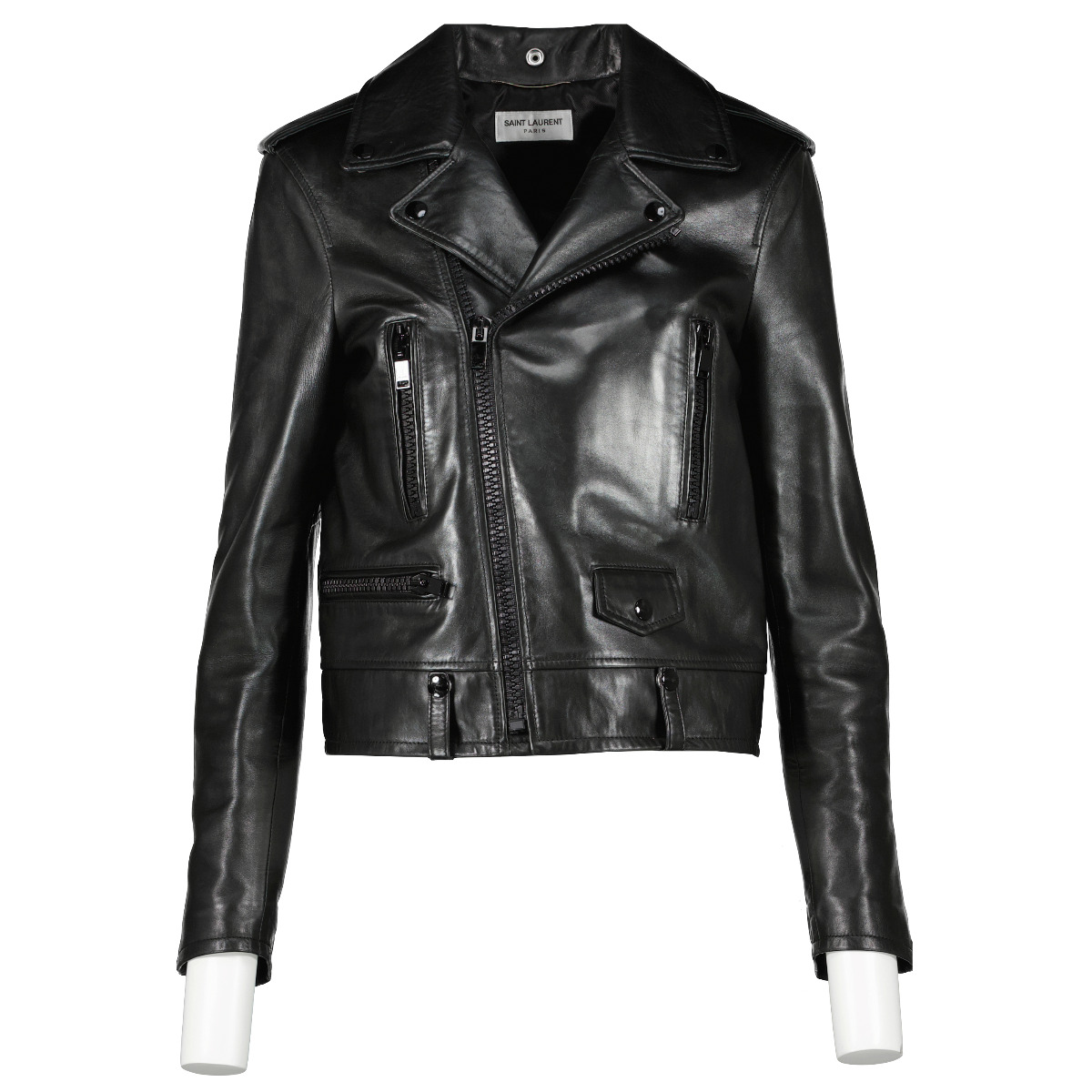 Saint laurent signature new arrivals motorcycle jacket