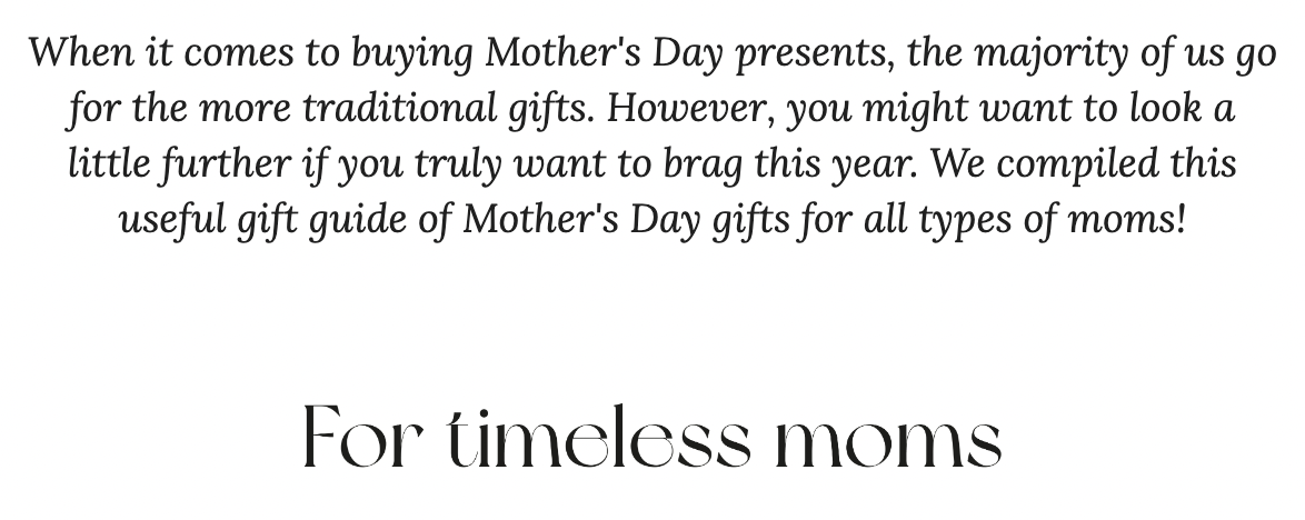 Celebrate your mom 1