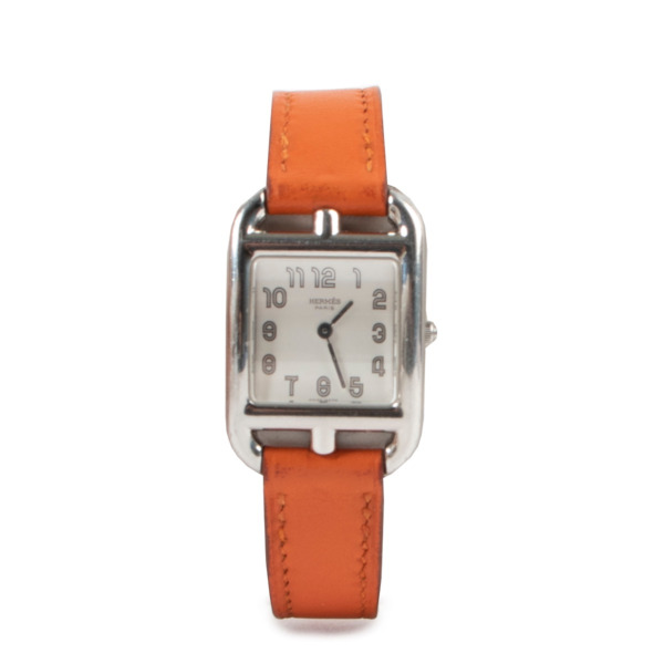 Hermès Cape Cod PM Orange Watch Labellov Buy and Sell Authentic Luxury